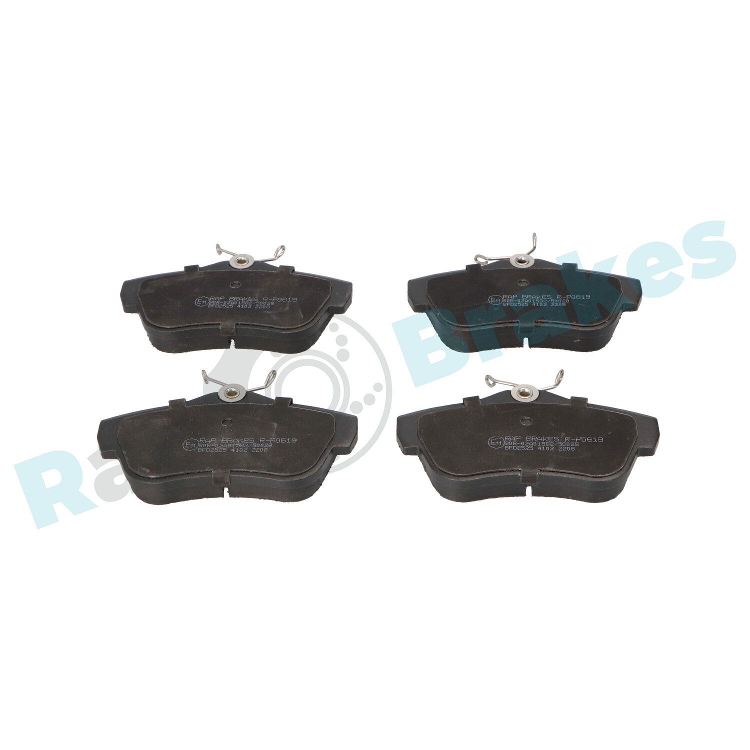 Brake Pad Set, disc brake - R-P0619 RAP BRAKES