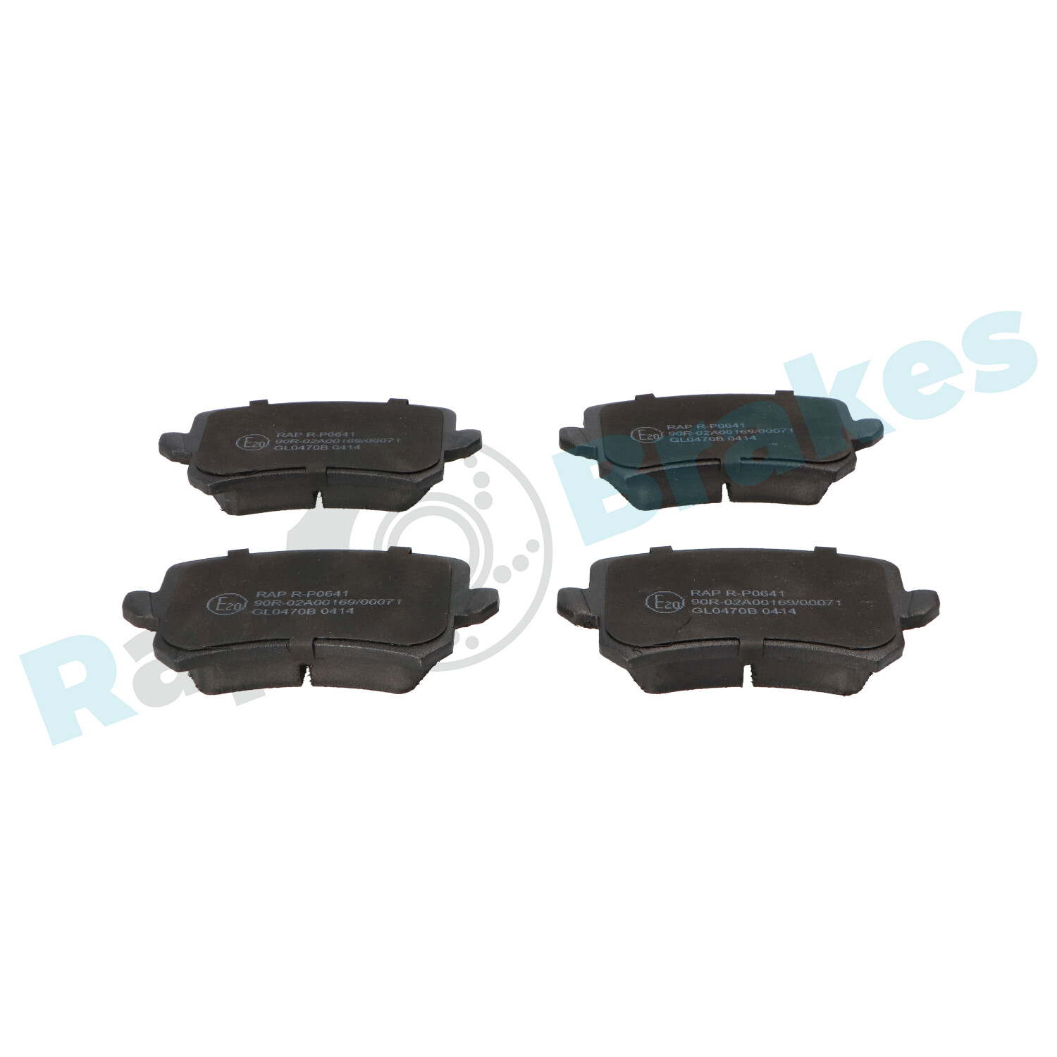 Комплект тормозных колодок, дисковый тормоз - R-P0641 RAP BRAKES
