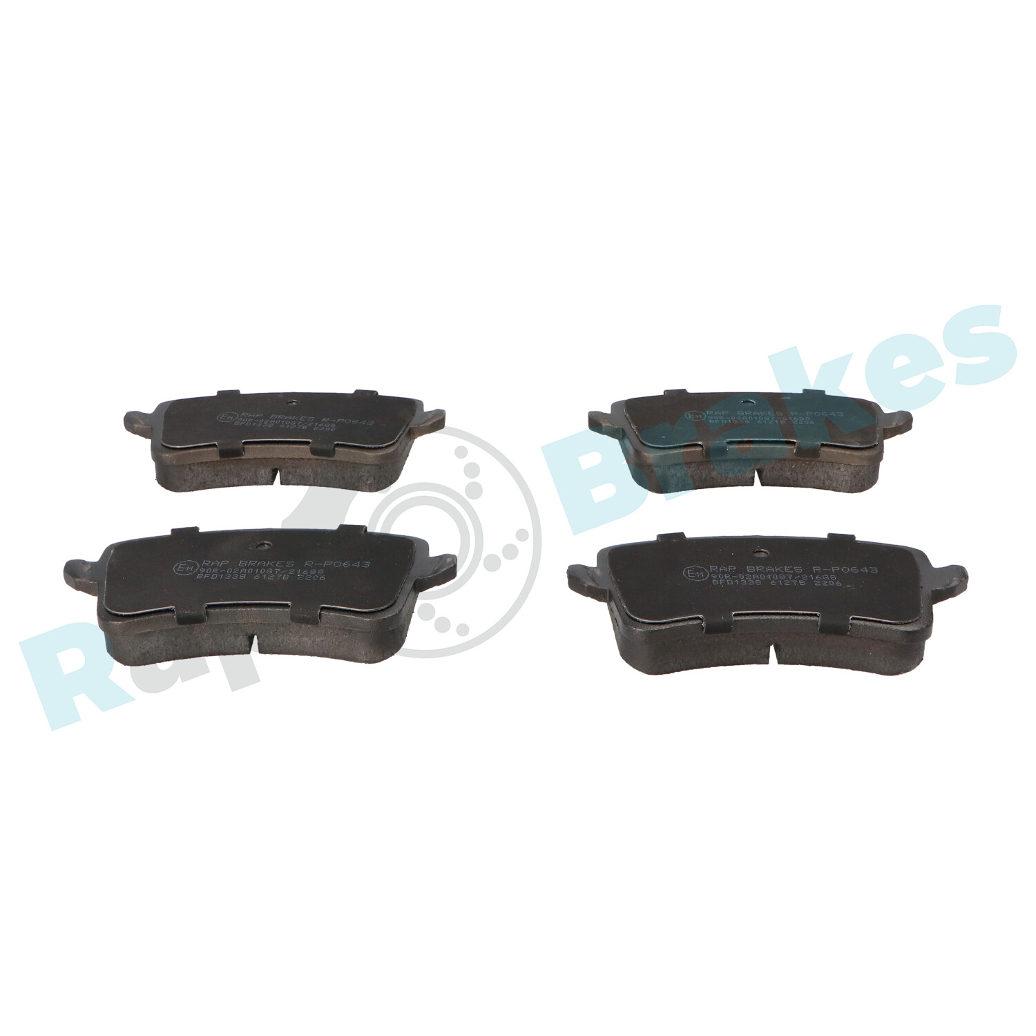 Brake Pad Set, disc brake - R-P0643 RAP BRAKES