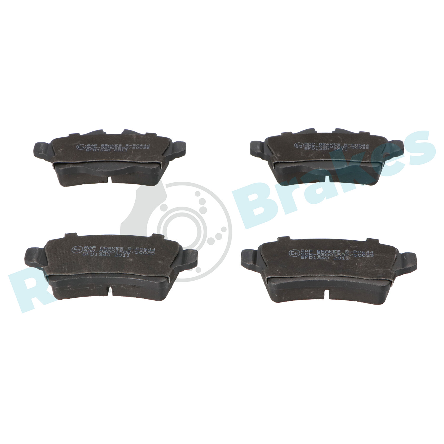Brake Pad Set, disc brake - R-P0644 RAP BRAKES