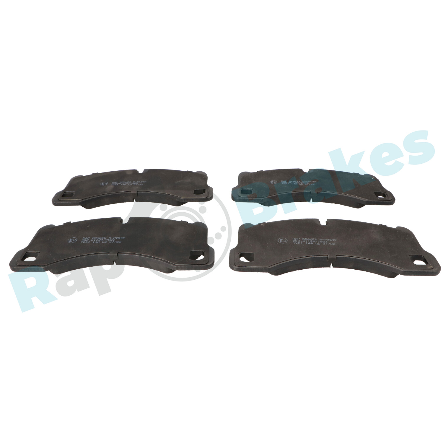 Brake Pad Set, disc brake - R-P0649 RAP BRAKES