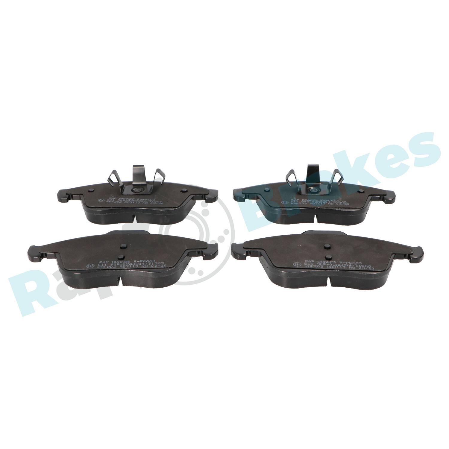Brake Pad Set, disc brake - R-P0663 RAP BRAKES