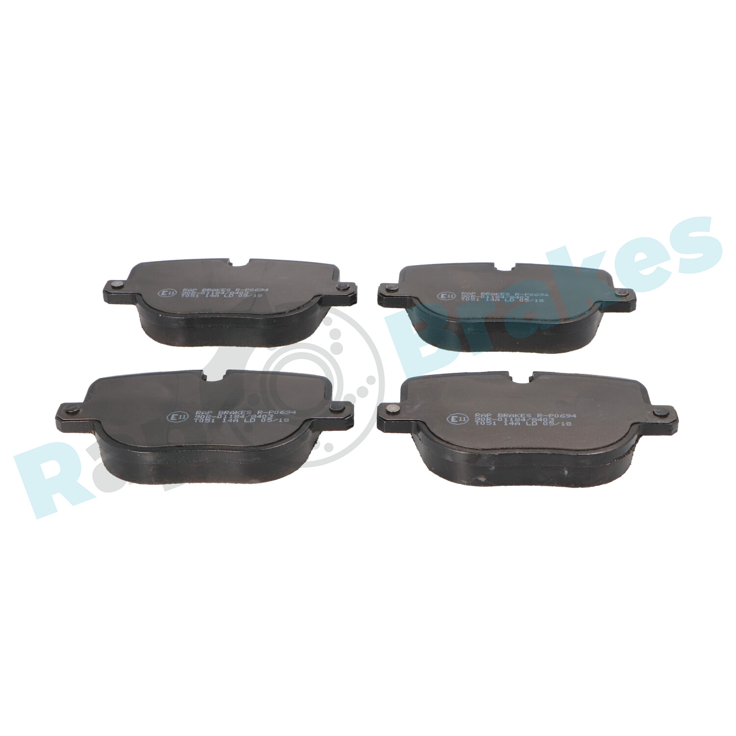Brake Pad Set, disc brake - R-P0694 RAP BRAKES