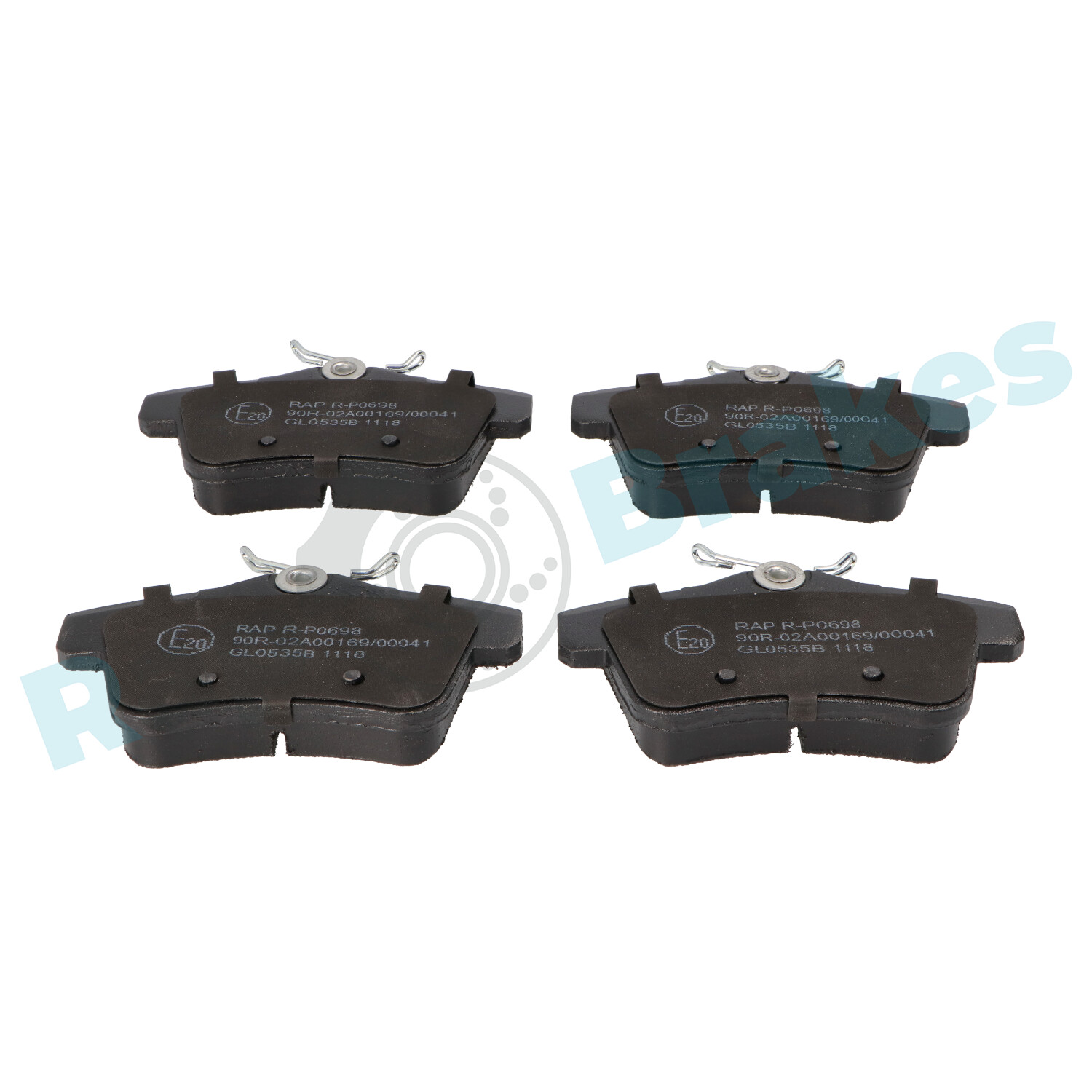 Brake Pad Set, disc brake - R-P0698 RAP BRAKES