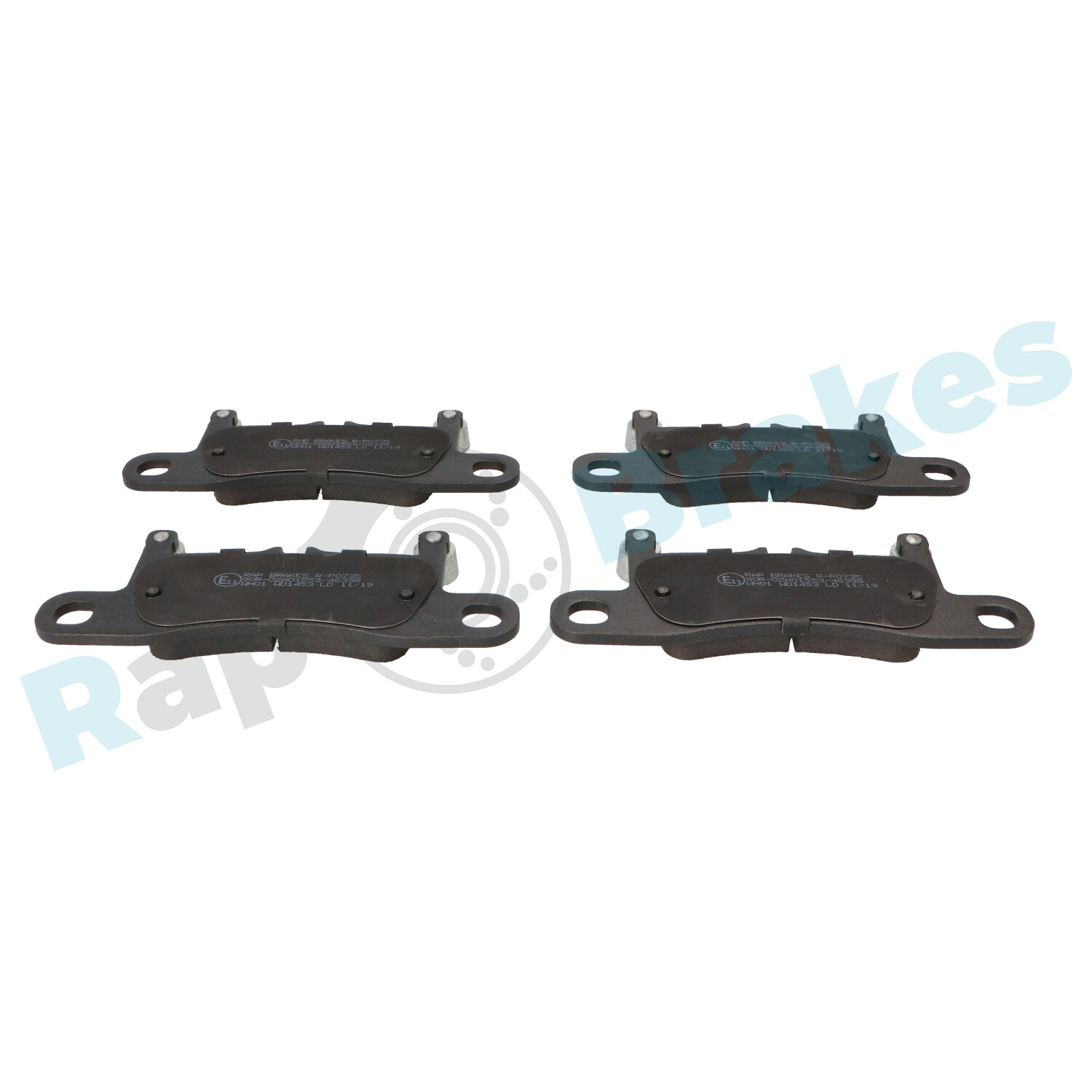 Brake Pad Set, disc brake - R-P0735 RAP BRAKES
