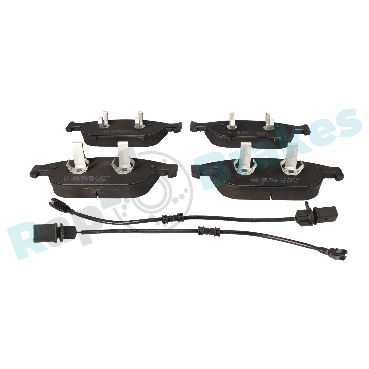Brake Pad Set, disc brake - R-P0743 RAP BRAKES