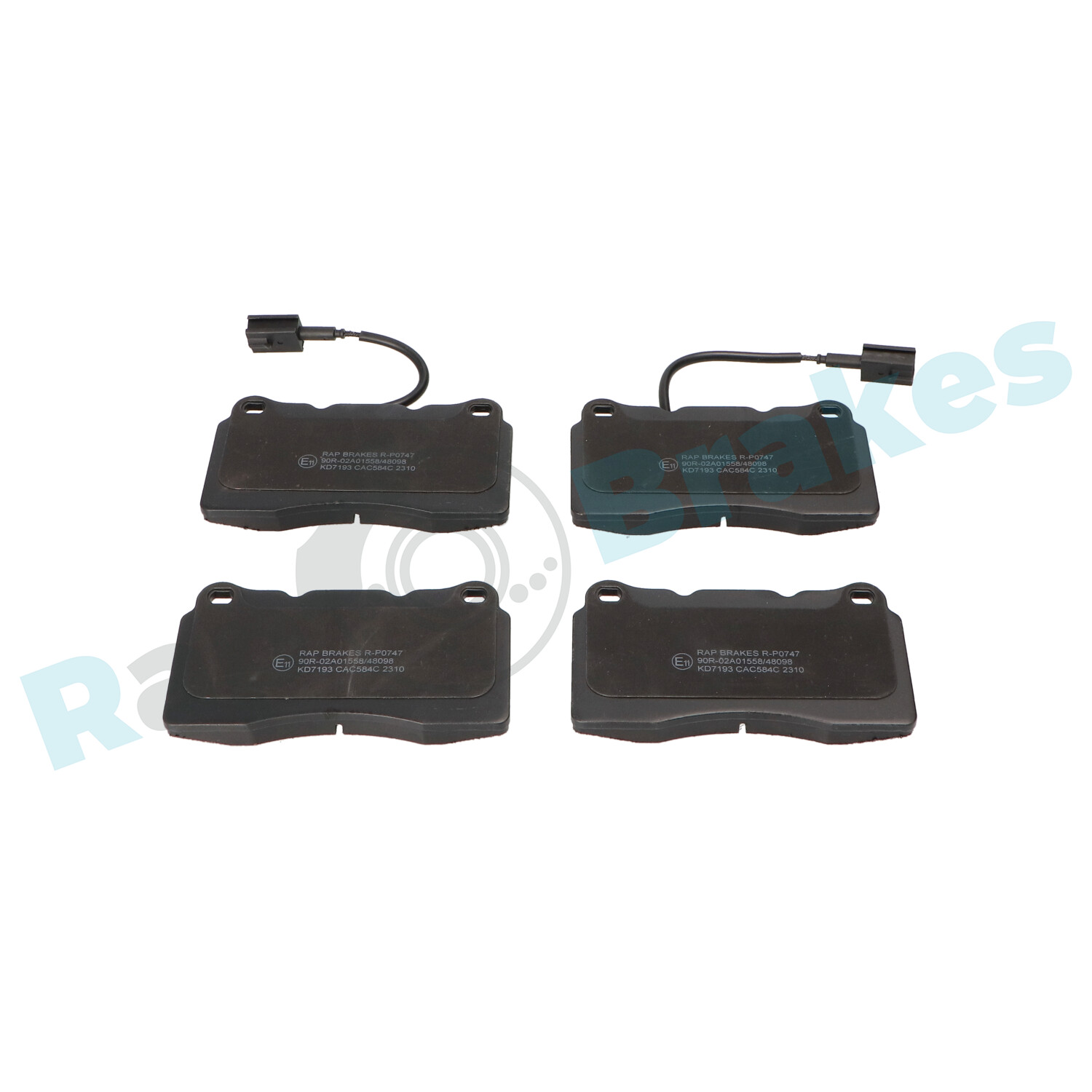 Brake Pad Set, disc brake - R-P0747 RAP BRAKES
