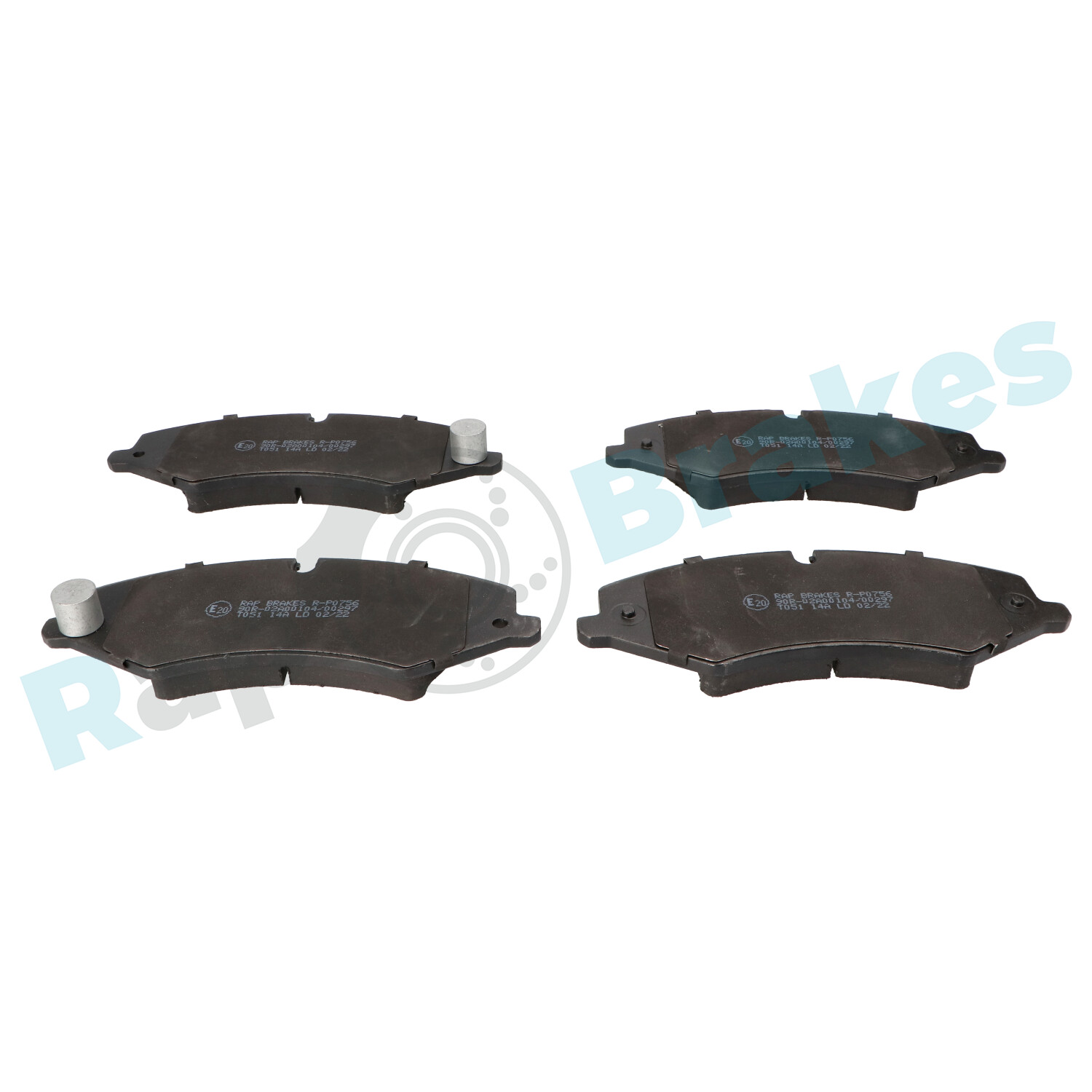 Brake Pad Set, disc brake - R-P0756 RAP BRAKES