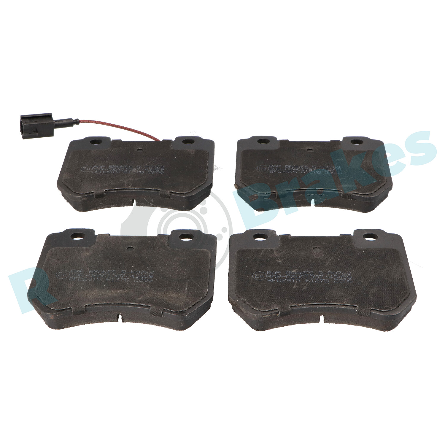 Brake Pad Set, disc brake - R-P0762 RAP BRAKES
