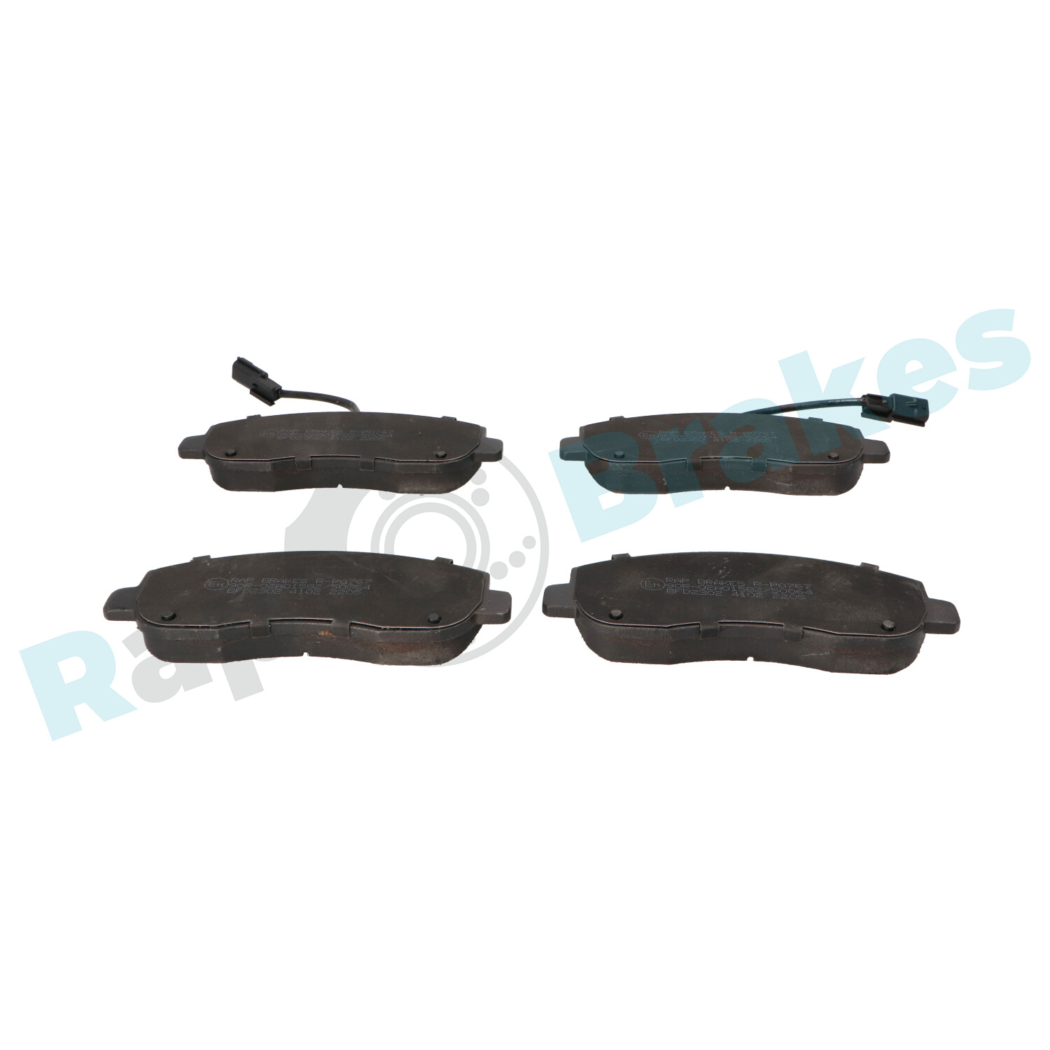 Brake Pad Set, disc brake - R-P0767 RAP BRAKES