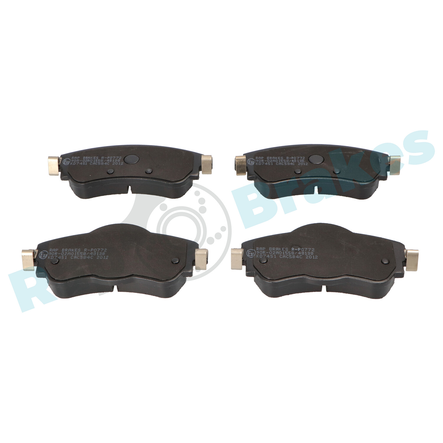 Brake Pad Set, disc brake - R-P0772 RAP BRAKES