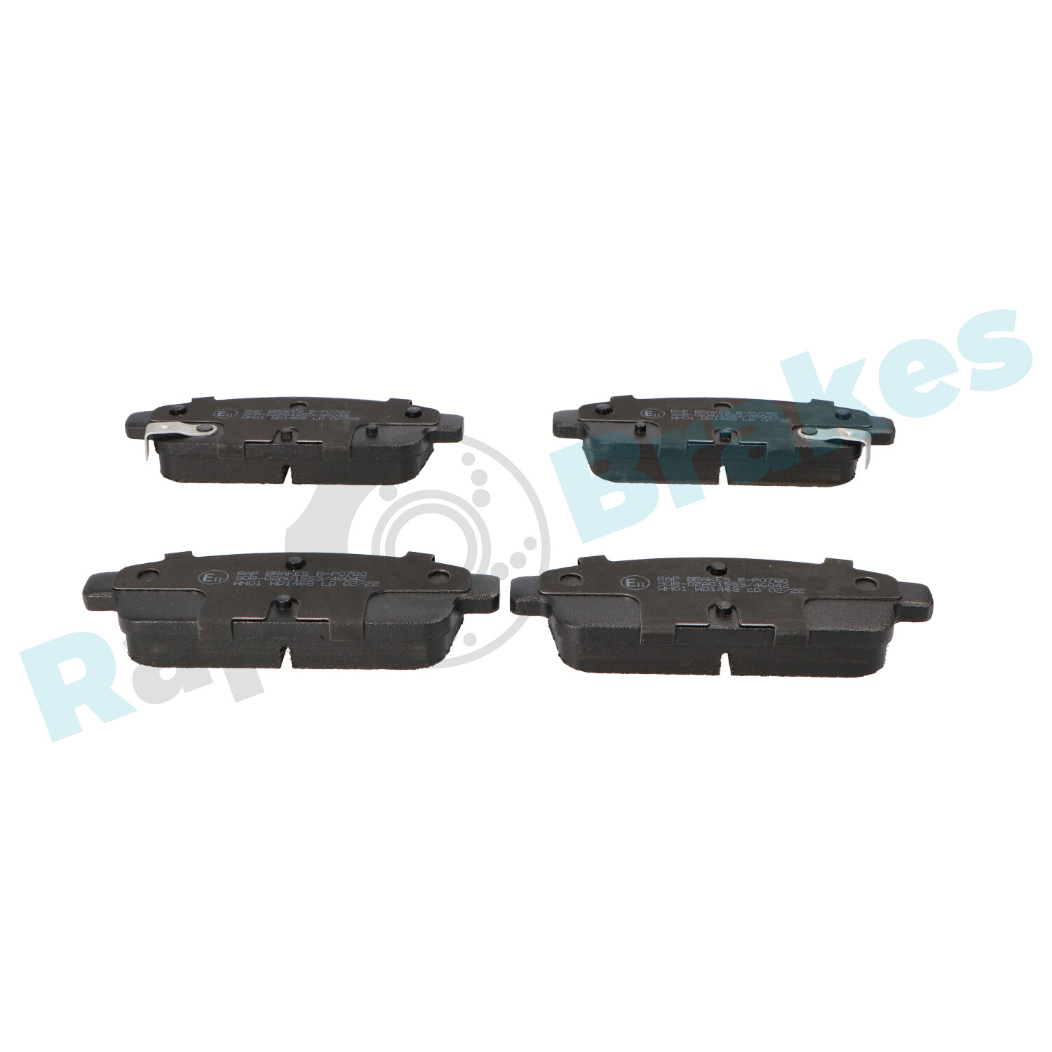 Brake Pad Set, disc brake - R-P0780 RAP BRAKES