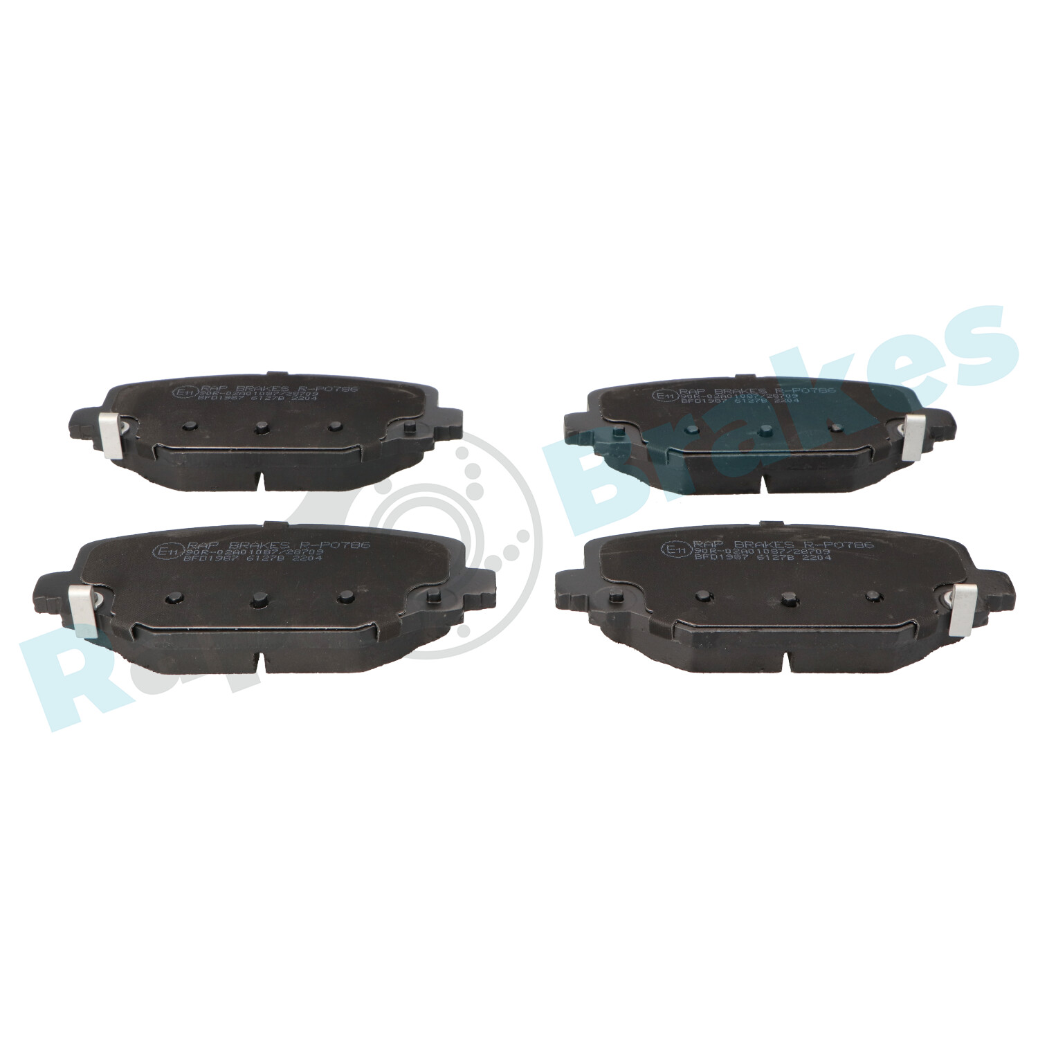 Brake Pad Set, disc brake - R-P0786 RAP BRAKES