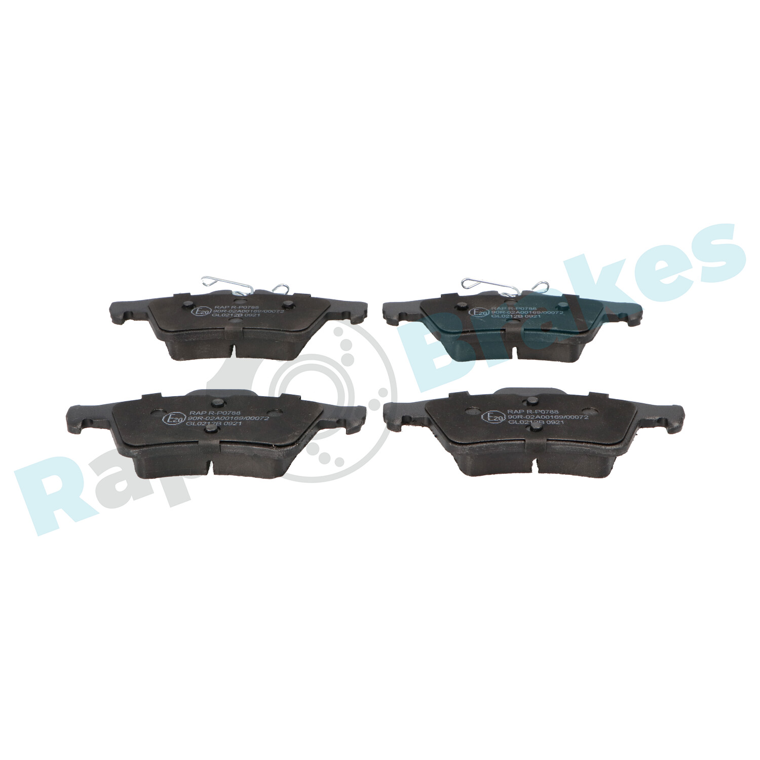 Brake Pad Set, disc brake - R-P0788 RAP BRAKES
