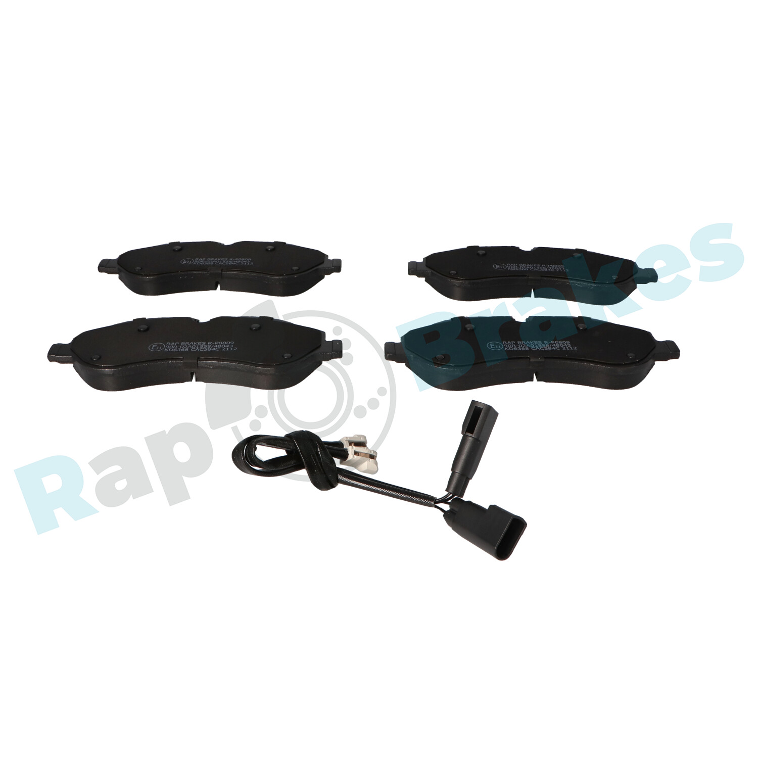 Brake Pad Set, disc brake - R-P0809 RAP BRAKES