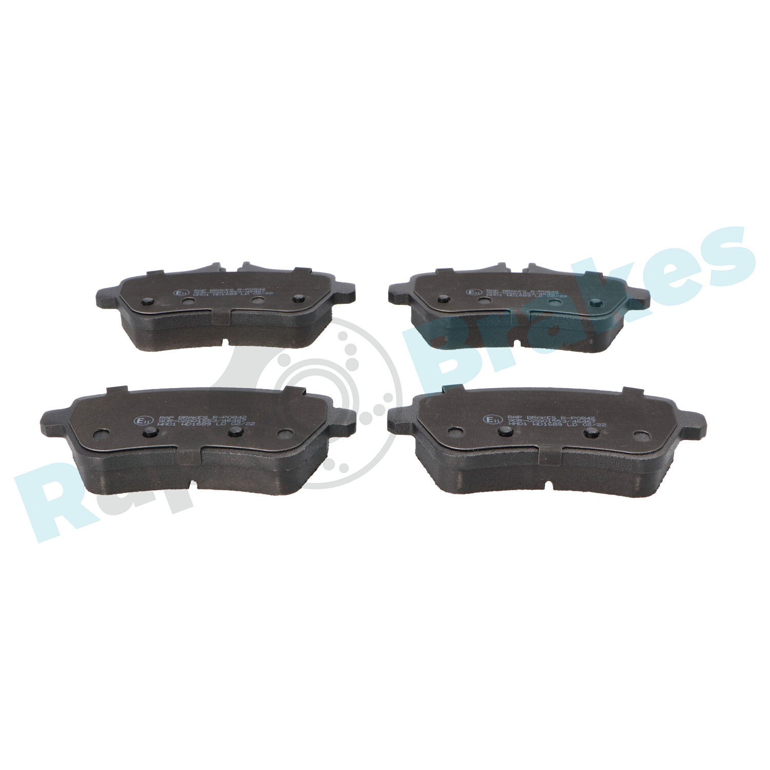 Brake Pad Set, disc brake - R-P0842 RAP BRAKES