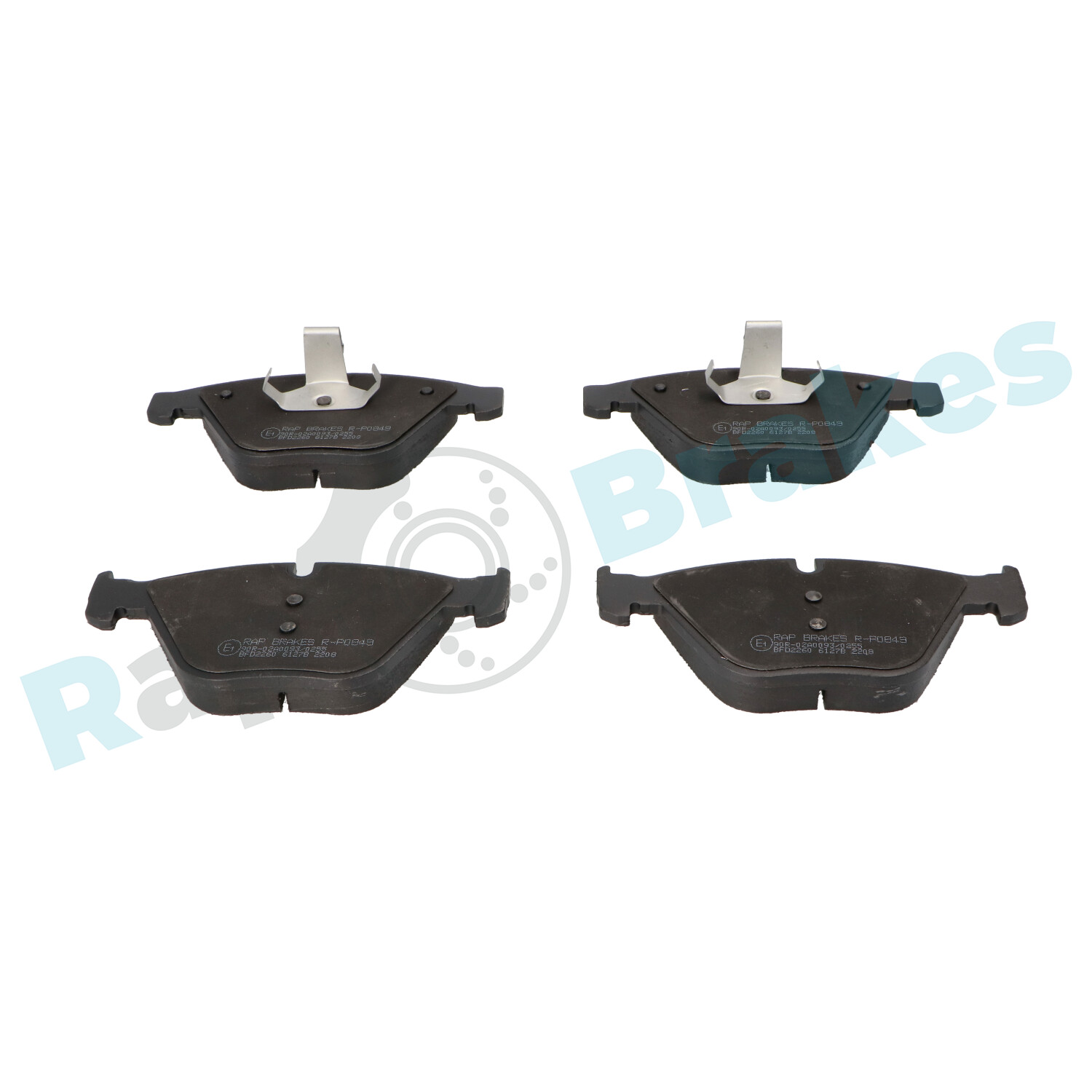 Brake Pad Set, disc brake - R-P0849 RAP BRAKES