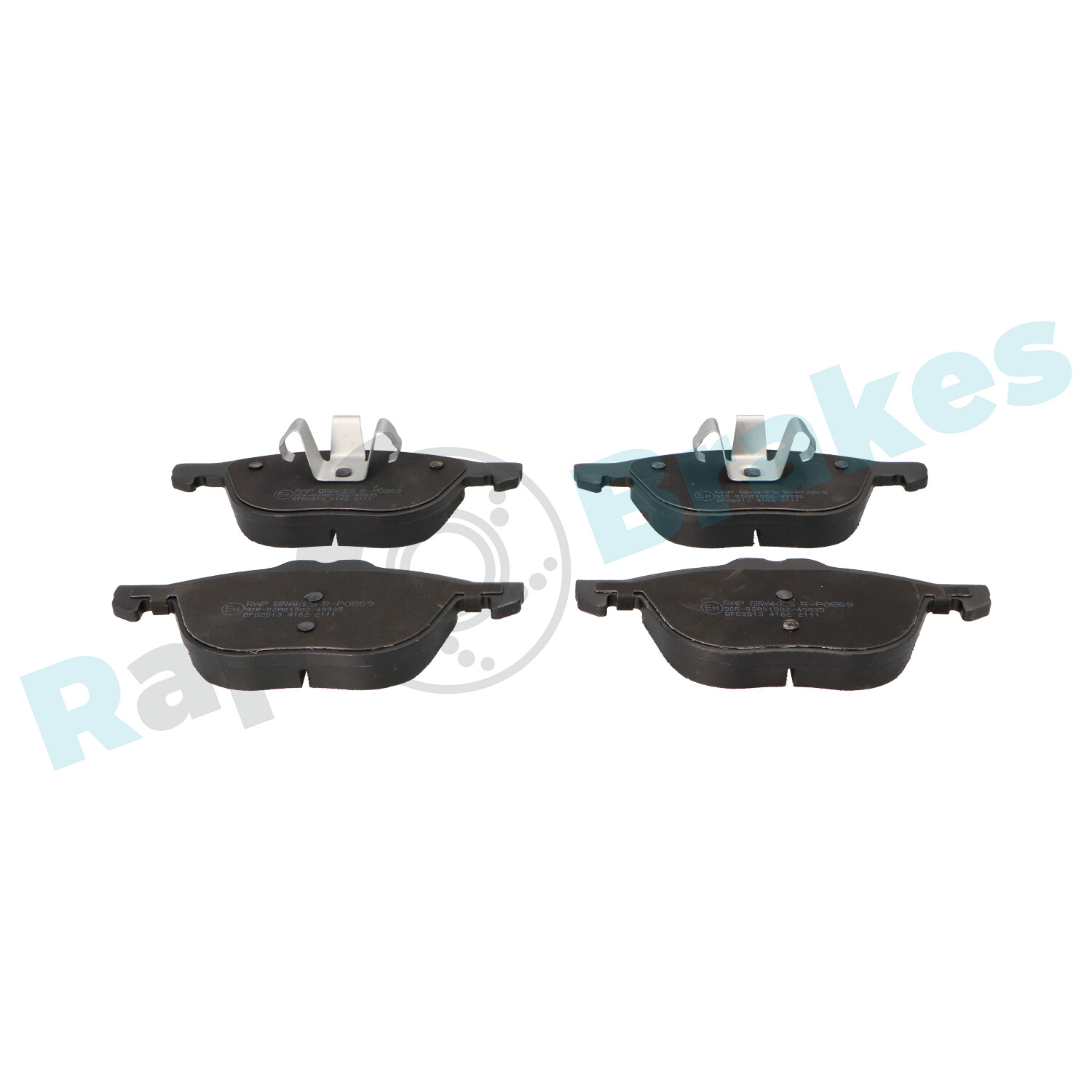 Brake Pad Set, disc brake - R-P0869 RAP BRAKES