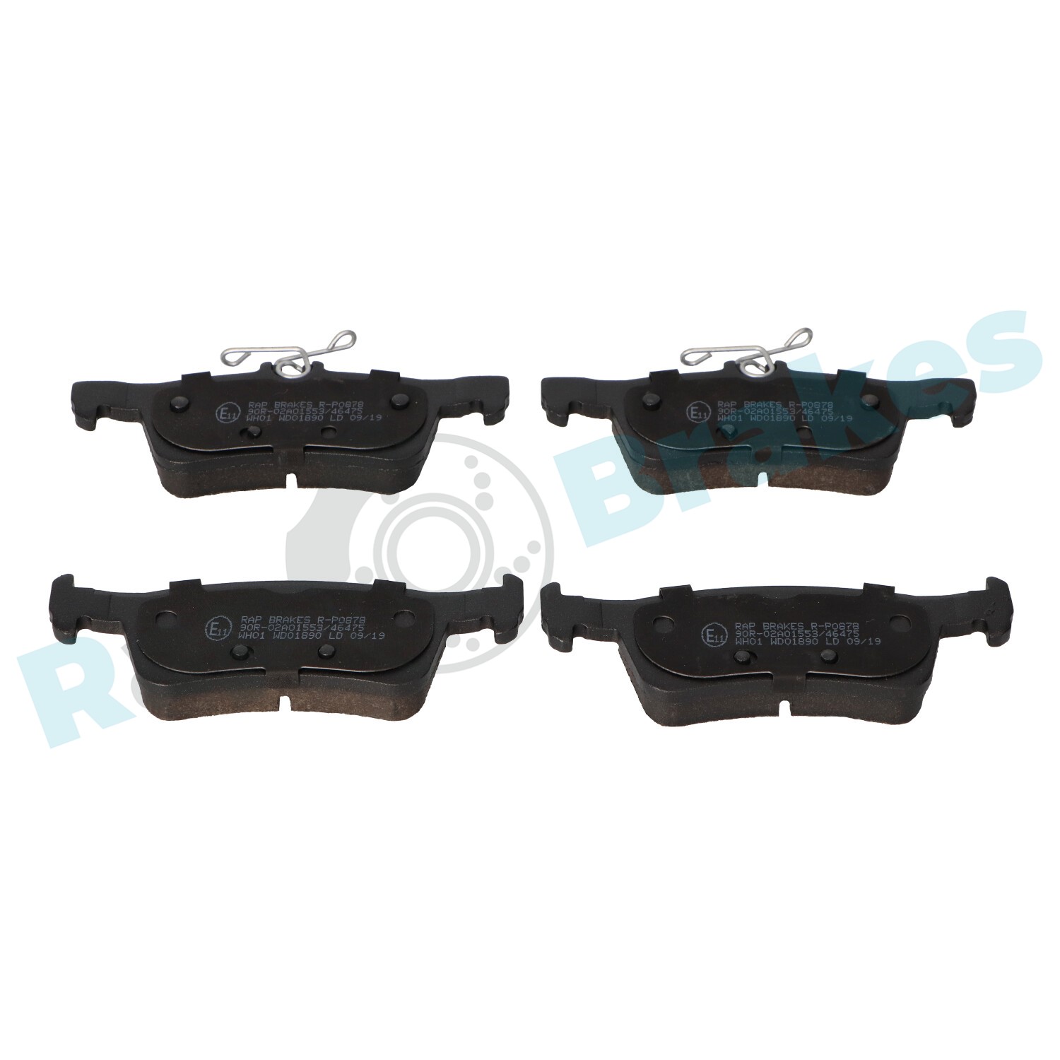 Brake Pad Set, disc brake - R-P0878 RAP BRAKES