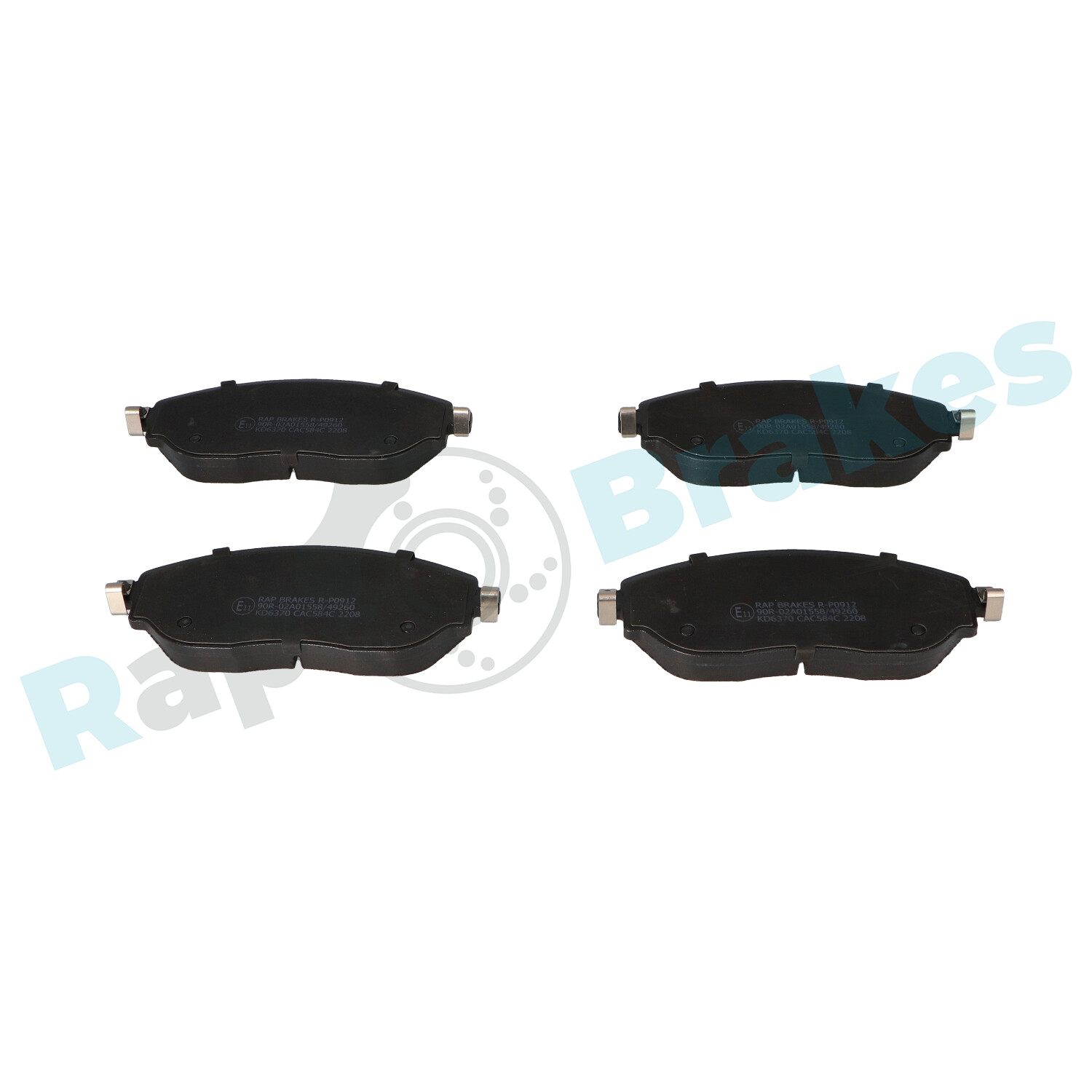 Brake Pad Set, disc brake - R-P0912 RAP BRAKES