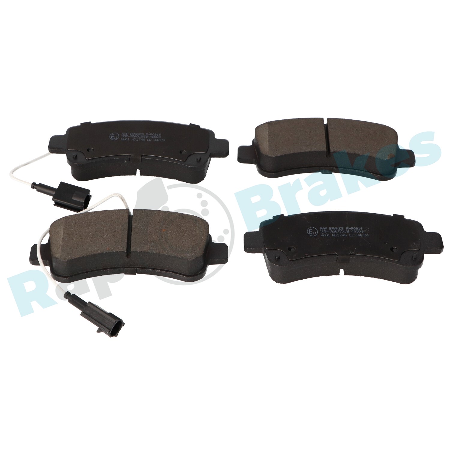Brake Pad Set, disc brake - R-P0916 RAP BRAKES