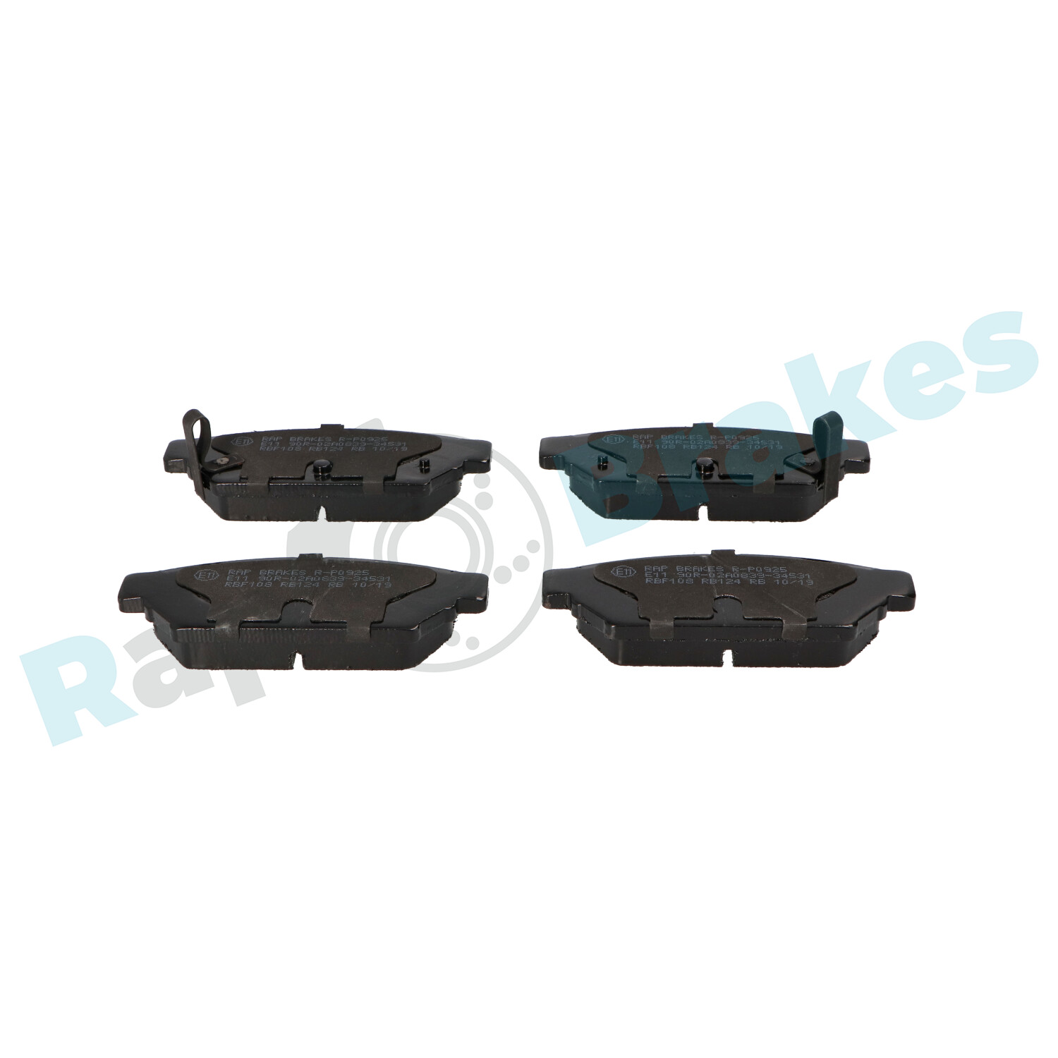 Brake Pad Set, disc brake - R-P0925 RAP BRAKES
