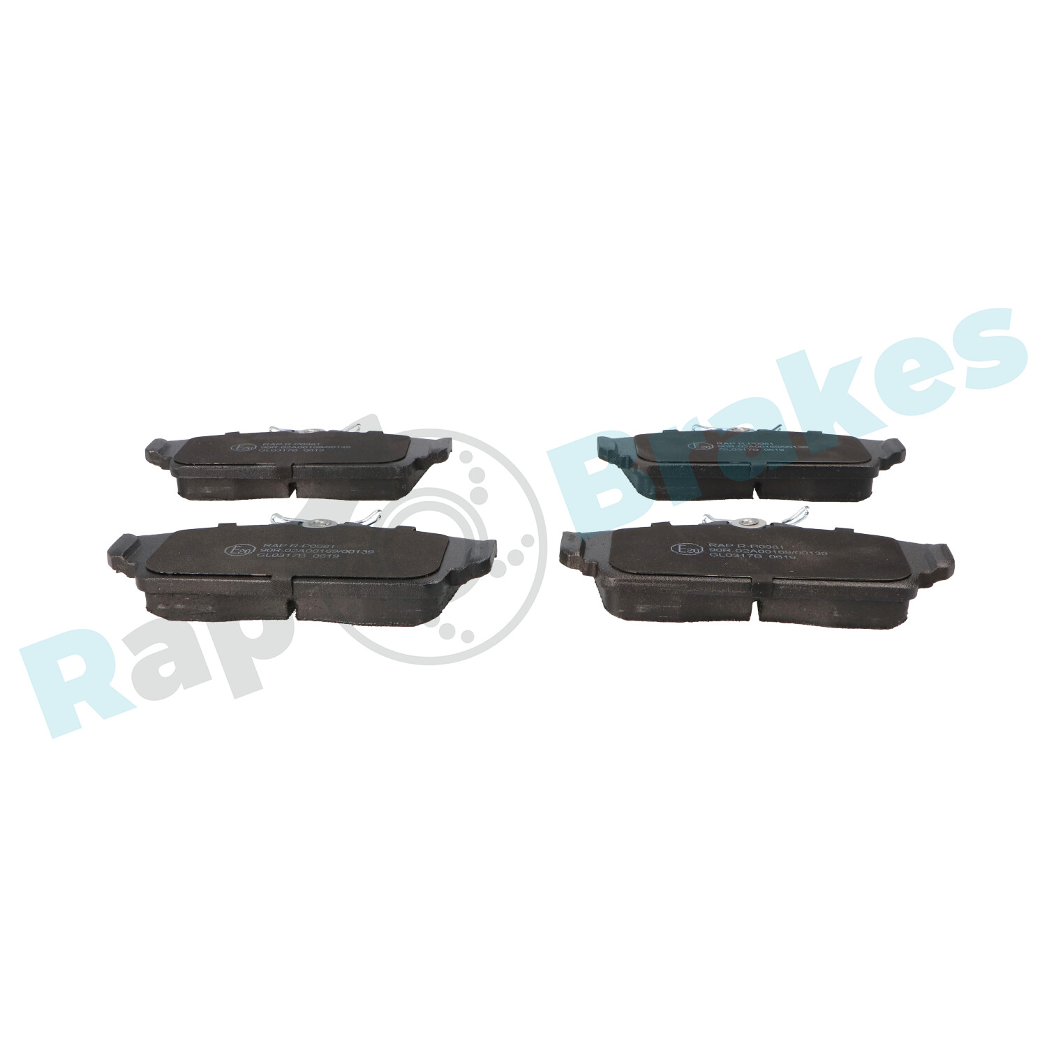 Brake Pad Set, disc brake - R-P0981 RAP BRAKES