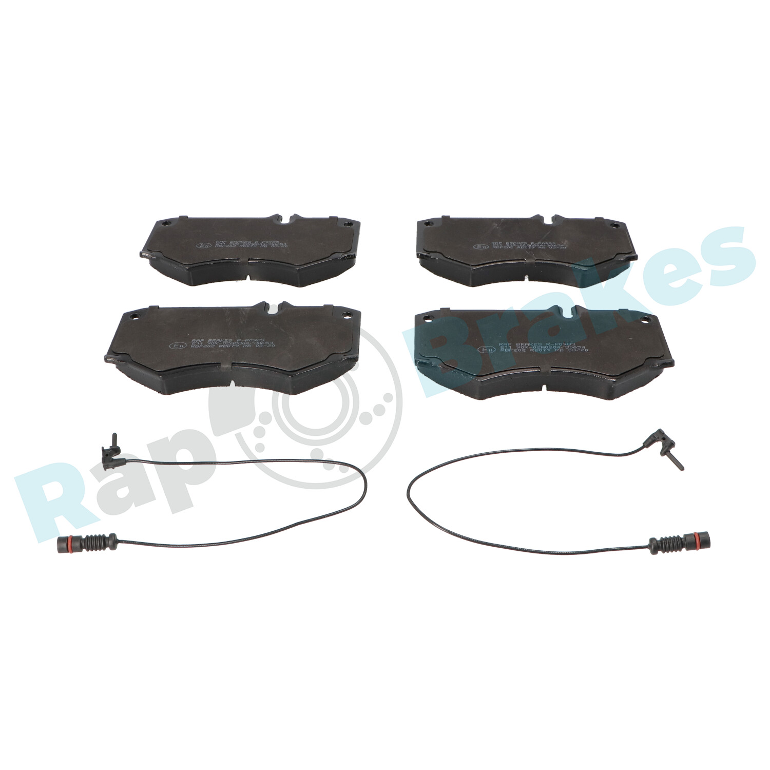 Brake Pad Set, disc brake - R-P0983 RAP BRAKES
