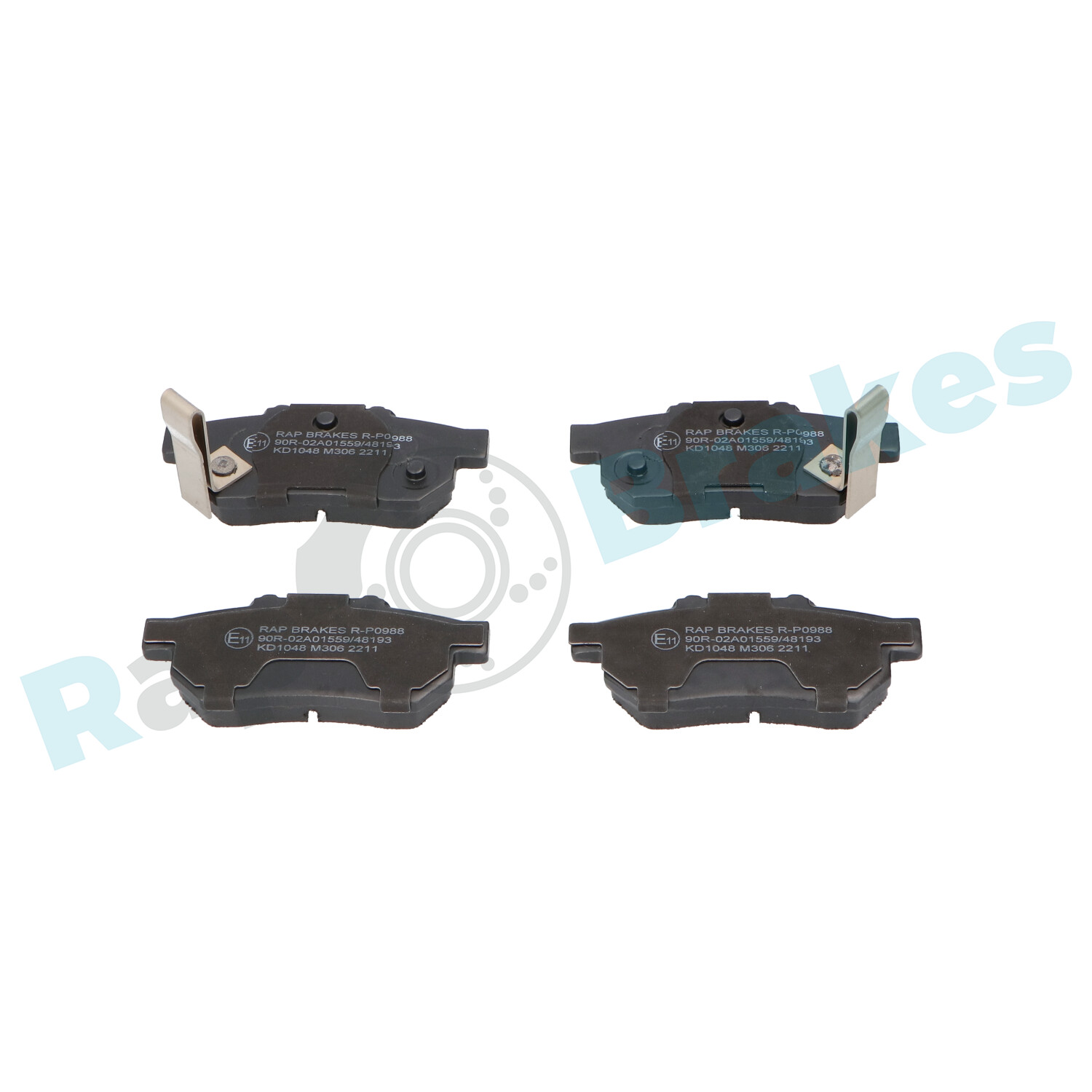 Brake Pad Set, disc brake - R-P0988 RAP BRAKES