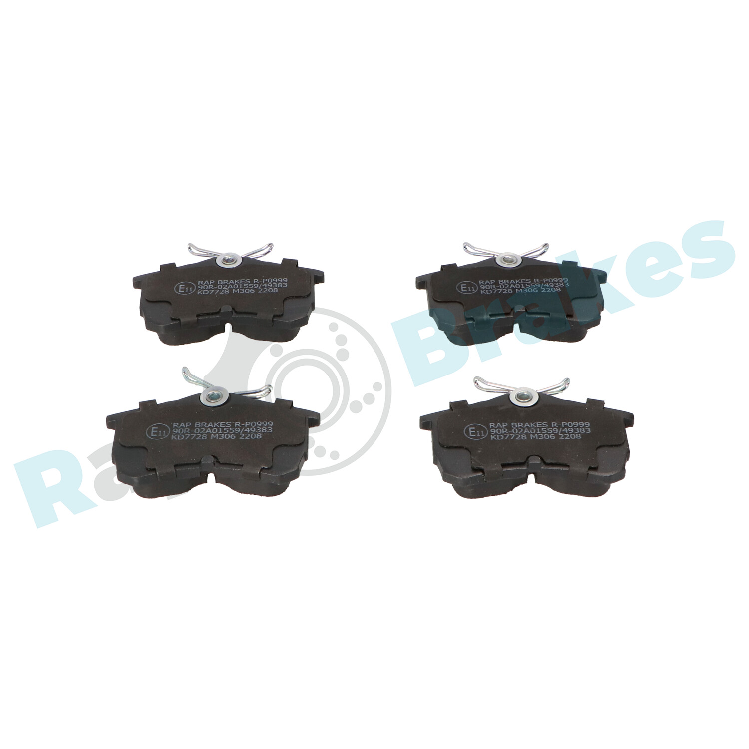 Brake Pad Set, disc brake - R-P0999 RAP BRAKES
