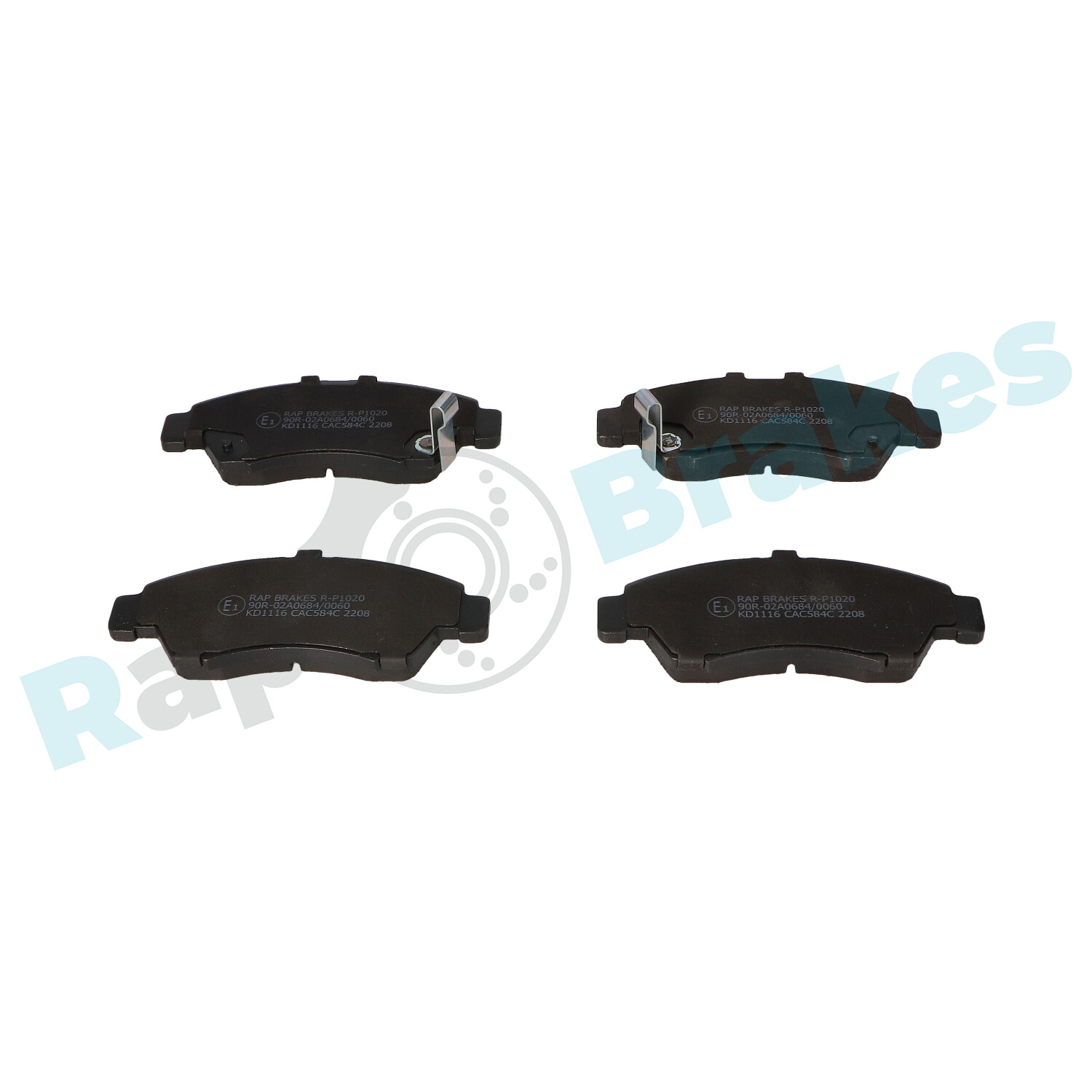 Kit pastiglie freno, Freno a disco - R-P1020 RAP BRAKES