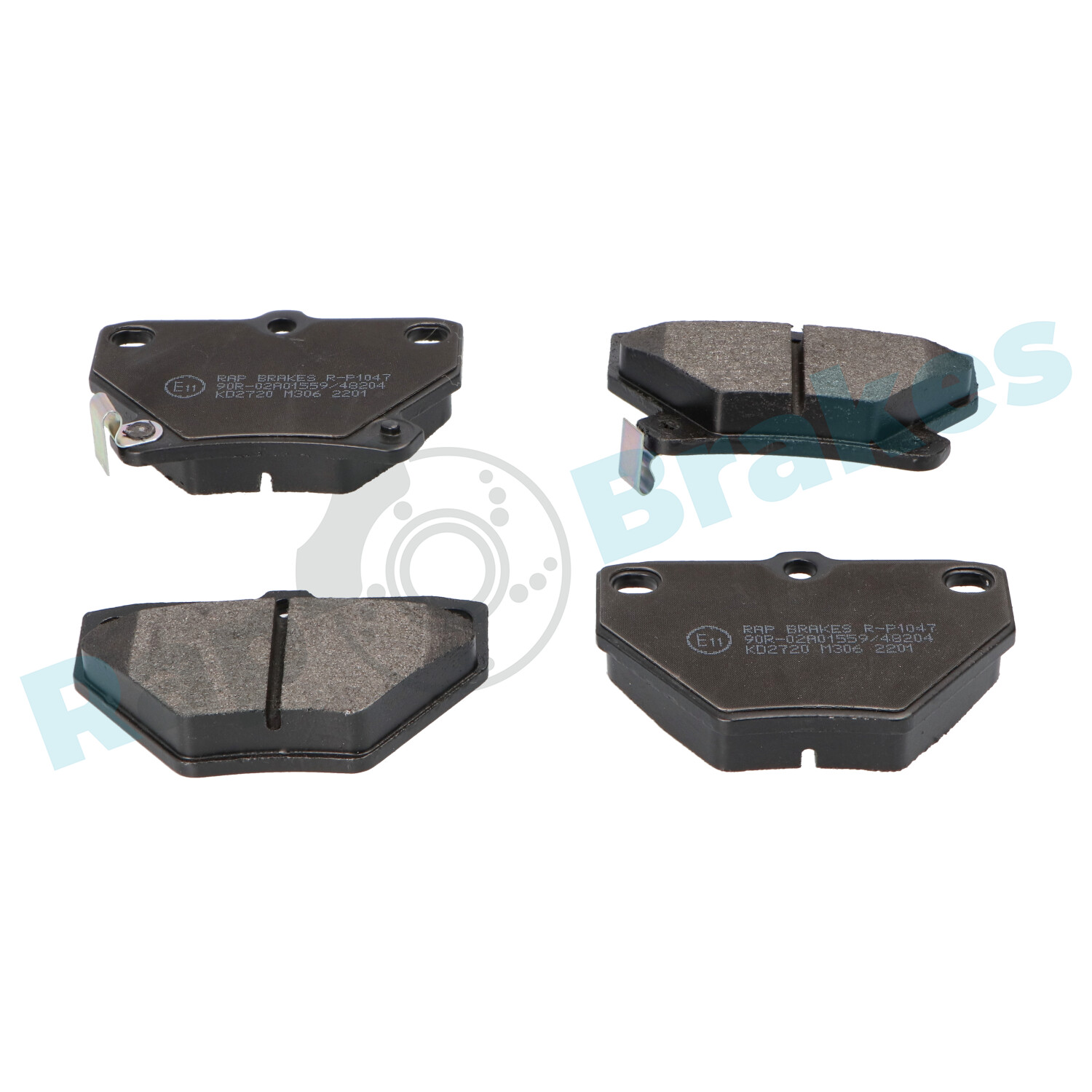 Brake Pad Set, disc brake - R-P1047 RAP BRAKES