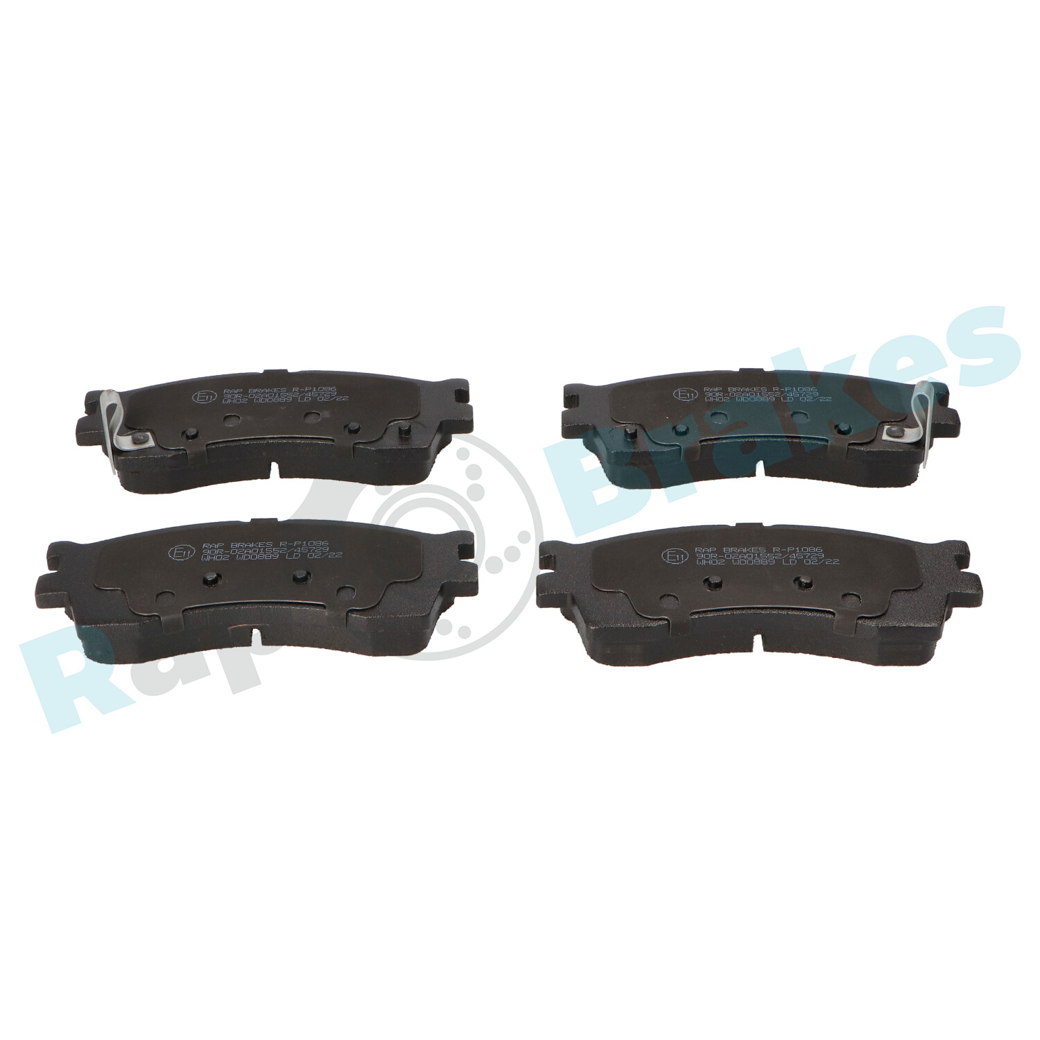 Brake Pad Set, disc brake - R-P1086 RAP BRAKES