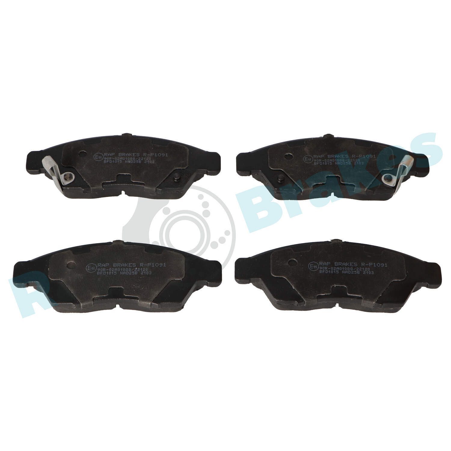 Kit pastiglie freno, Freno a disco - R-P1091 RAP BRAKES