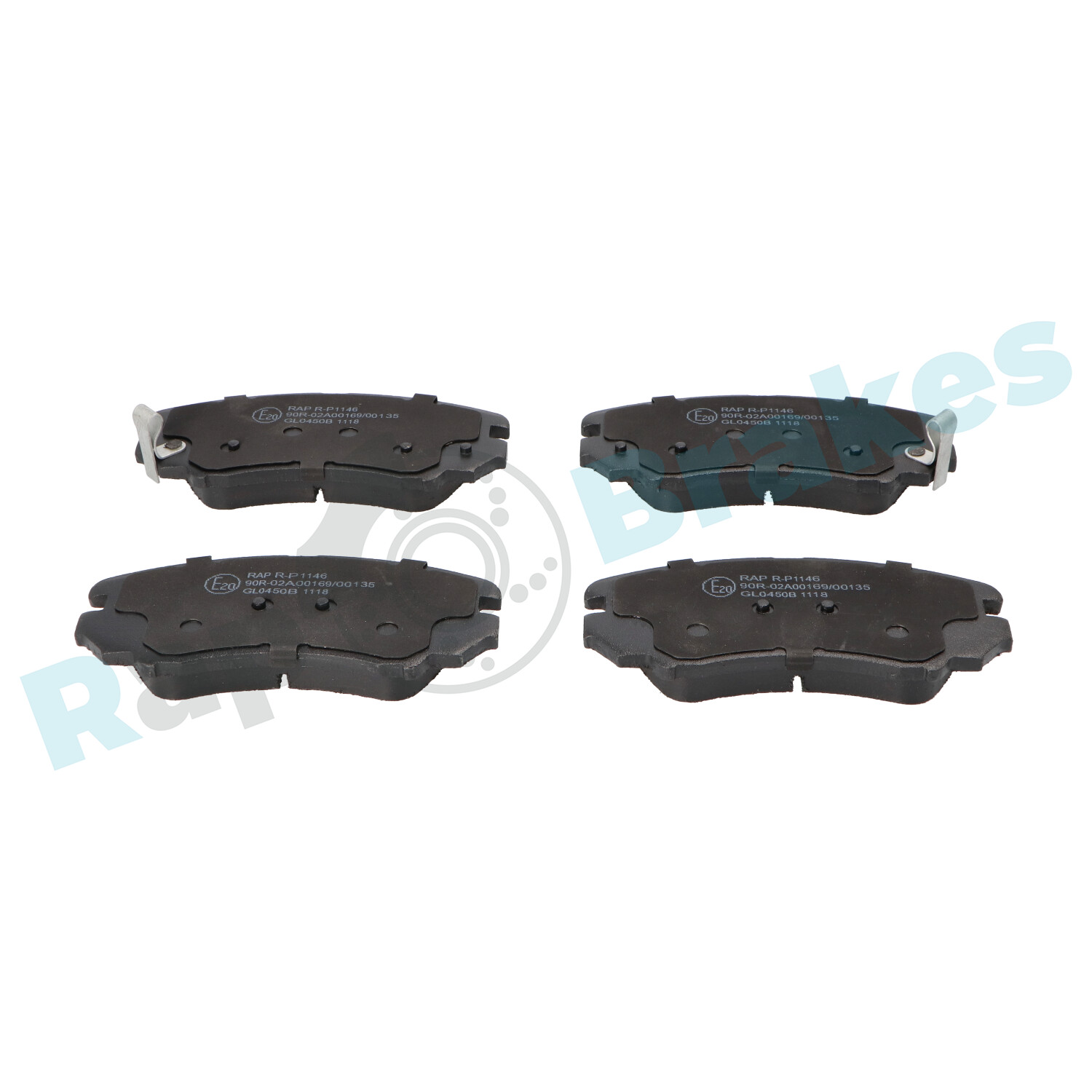 Brake Pad Set, disc brake - R-P1146 RAP BRAKES