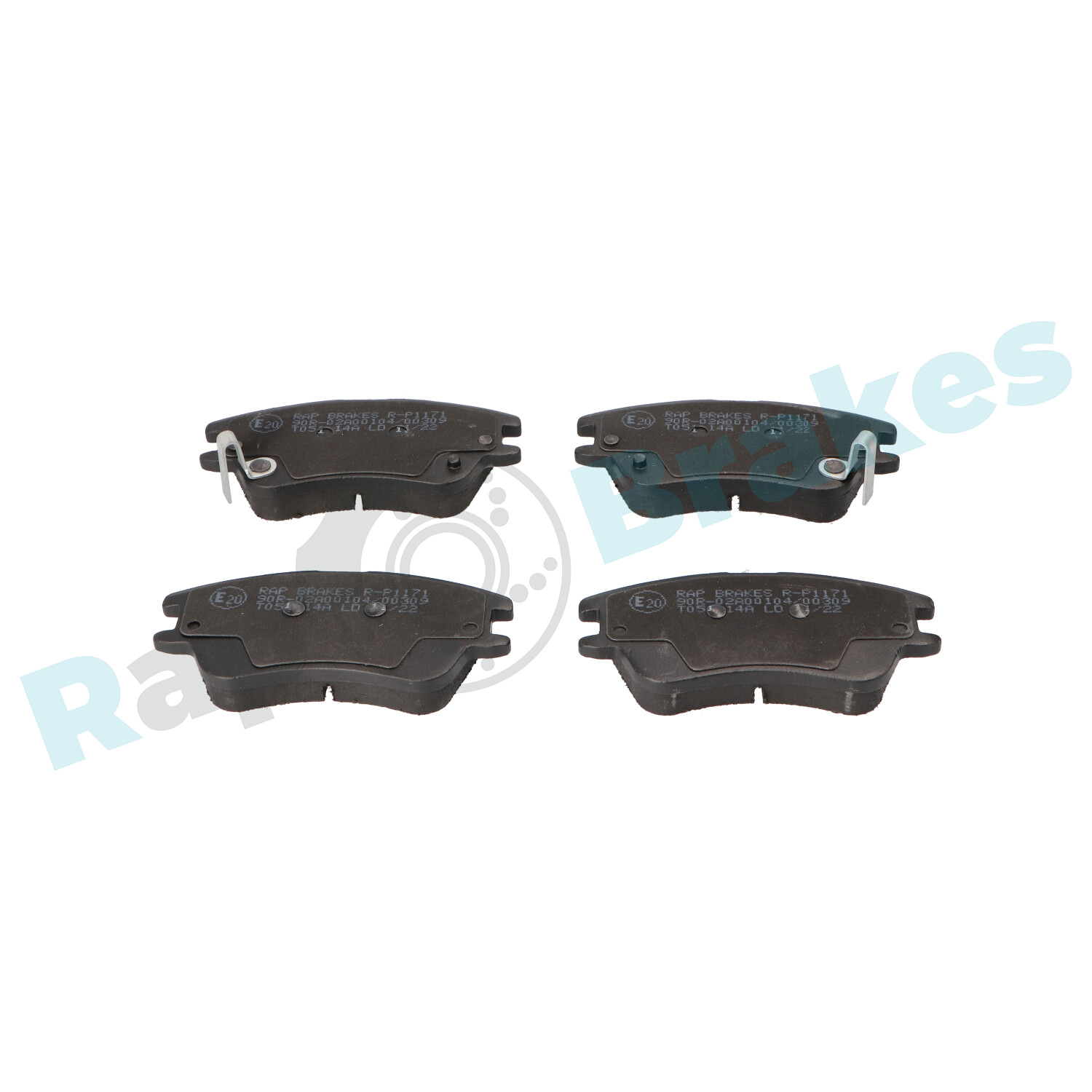 Brake Pad Set, disc brake - R-P1171 RAP BRAKES