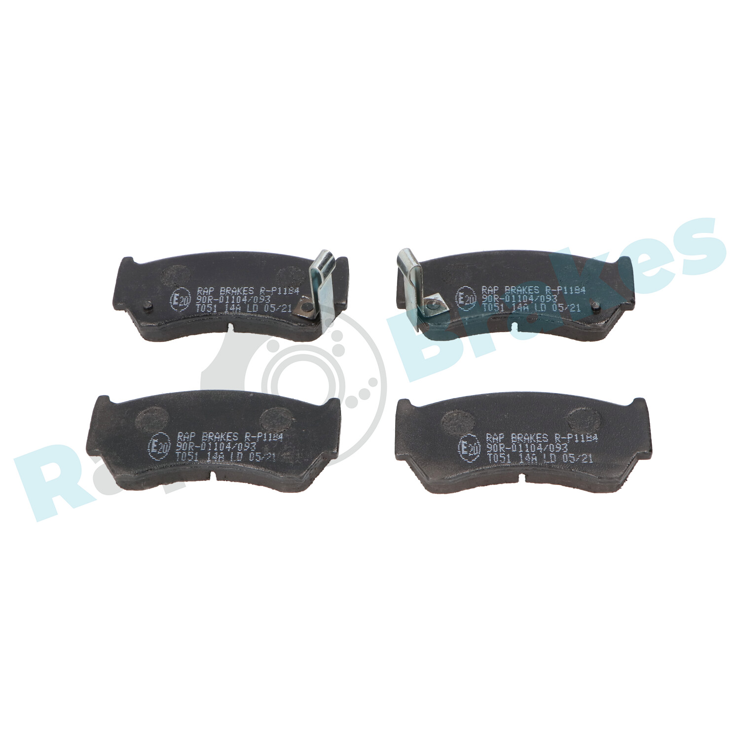 Комплект тормозных колодок, дисковый тормоз - R-P1184 RAP BRAKES