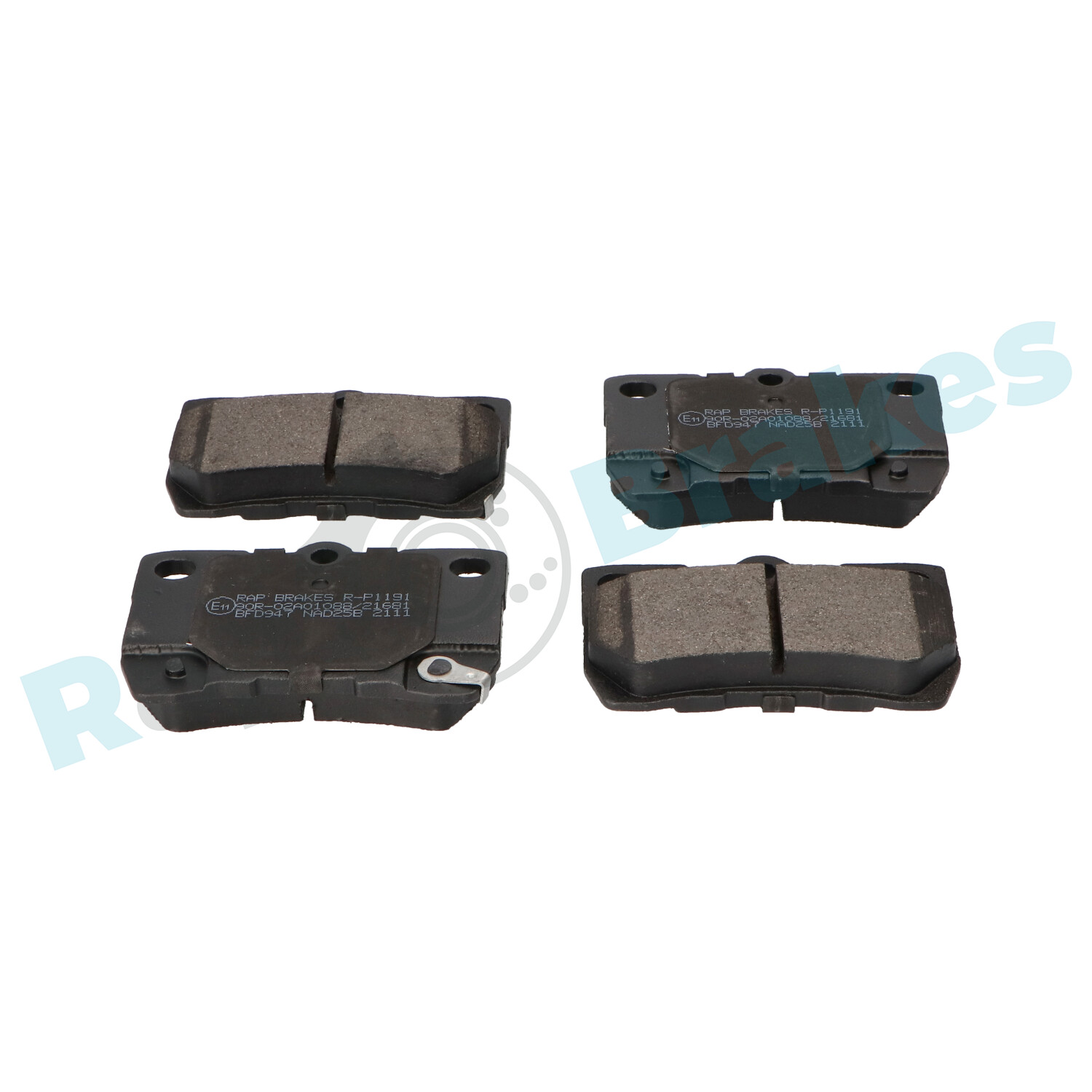 Brake Pad Set, disc brake - R-P1191 RAP BRAKES