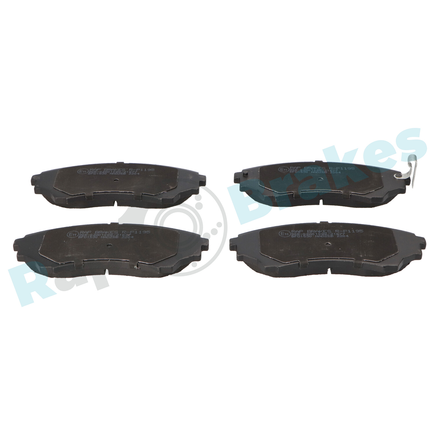 Комплект тормозных колодок, дисковый тормоз - R-P1195 RAP BRAKES