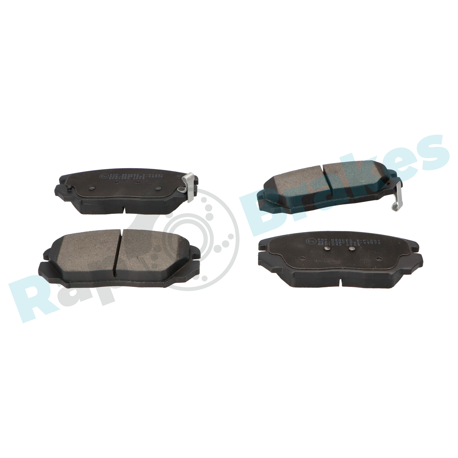 Brake Pad Set, disc brake - R-P1201 RAP BRAKES