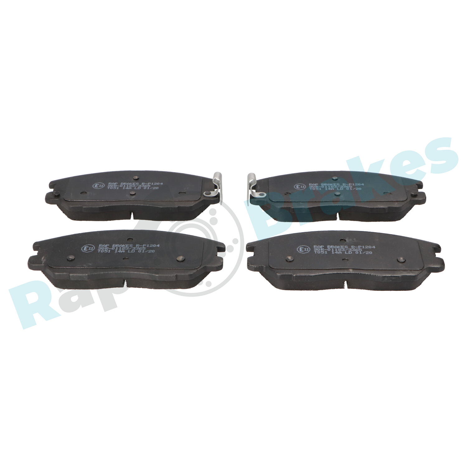 Brake Pad Set, disc brake - R-P1204 RAP BRAKES