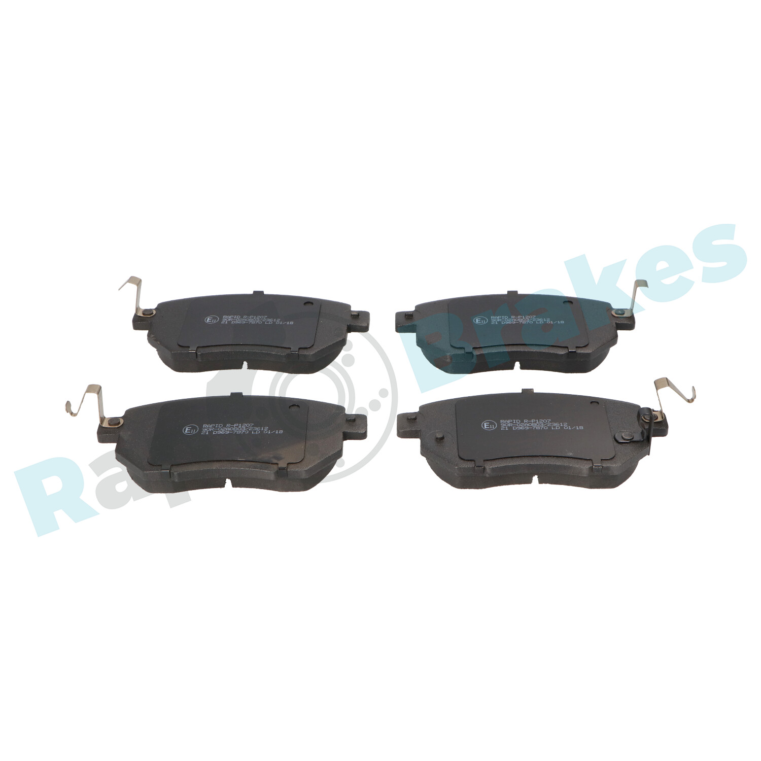 Kit pastiglie freno, Freno a disco - R-P1207 RAP BRAKES