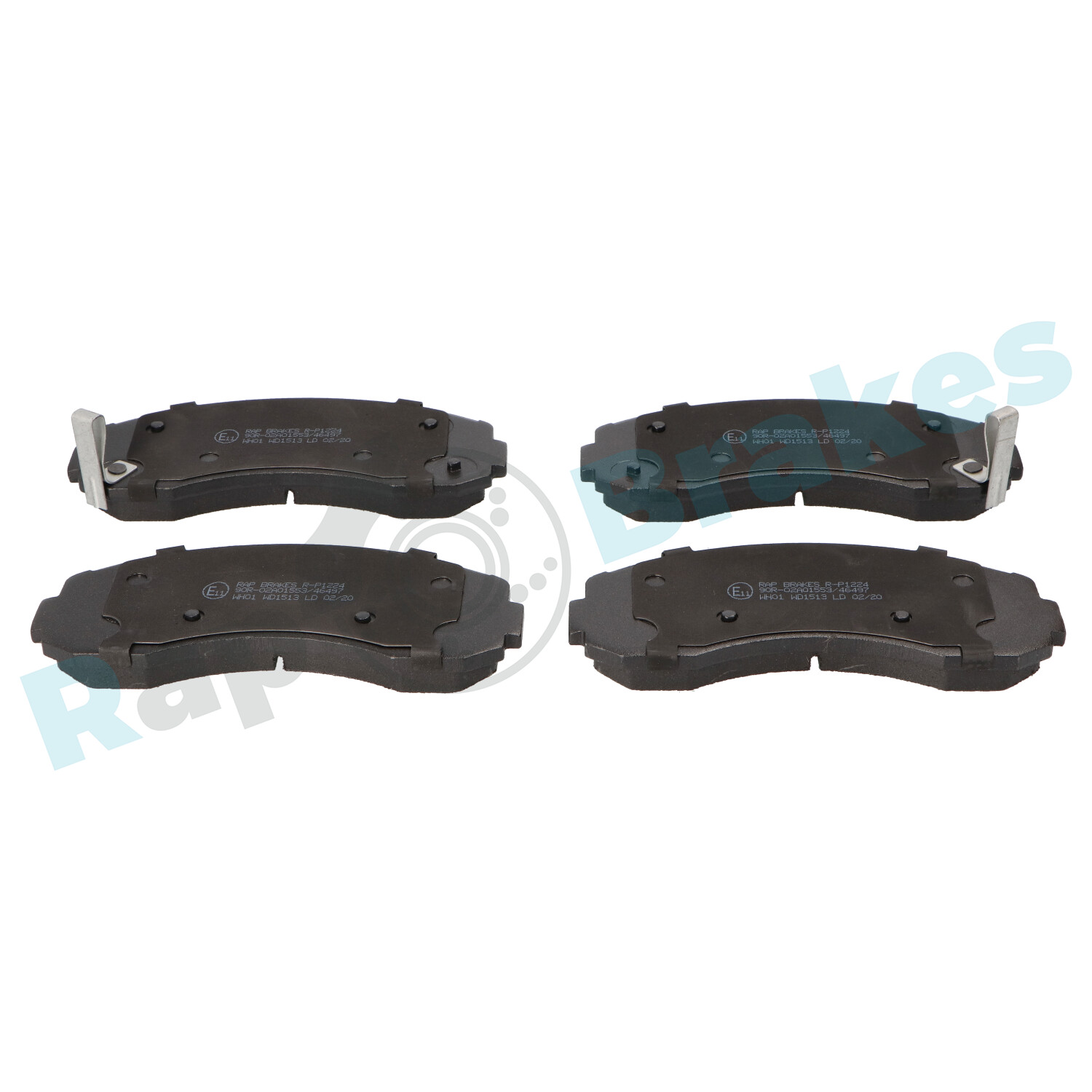 Brake Pad Set, disc brake - R-P1224 RAP BRAKES