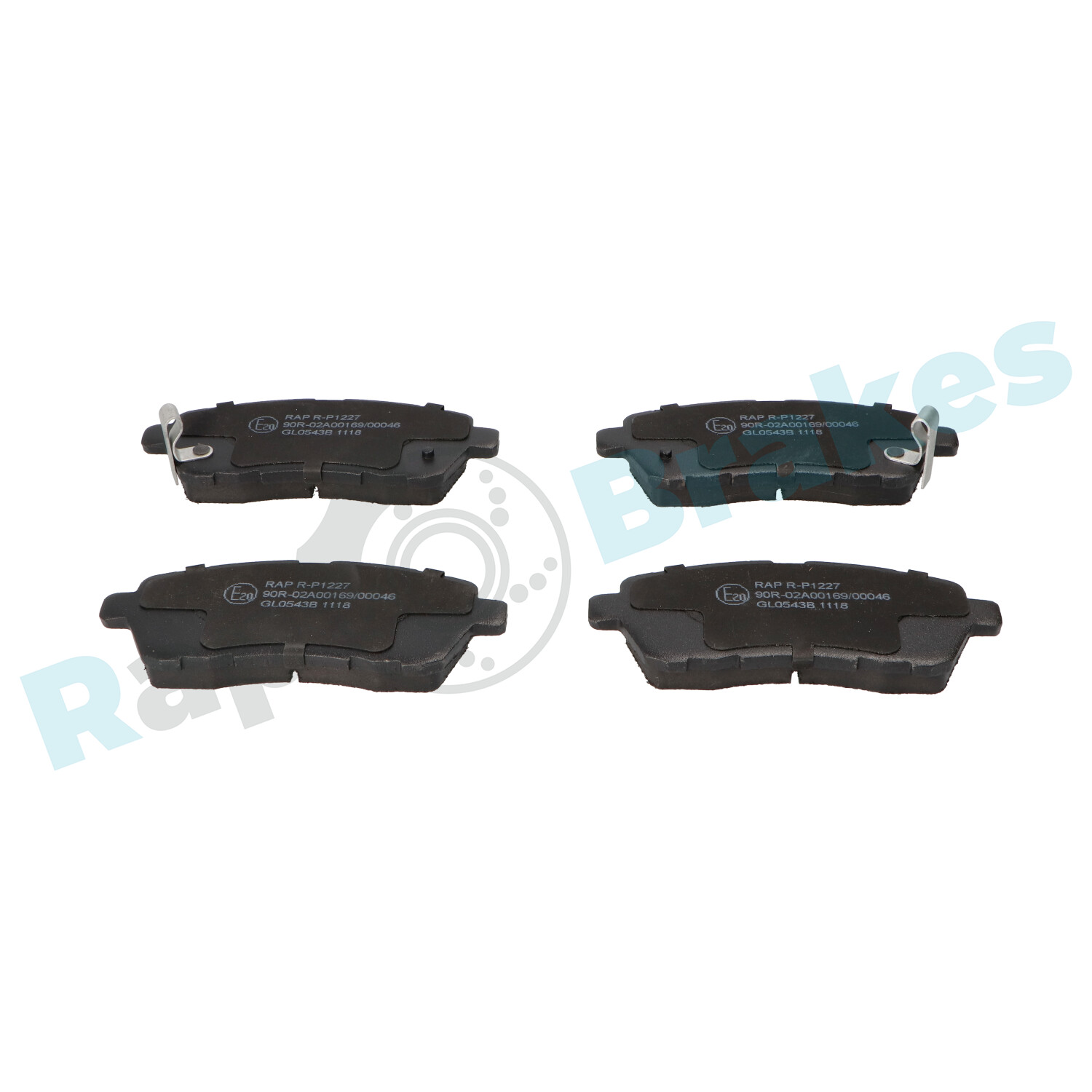 Brake Pad Set, disc brake - R-P1227 RAP BRAKES