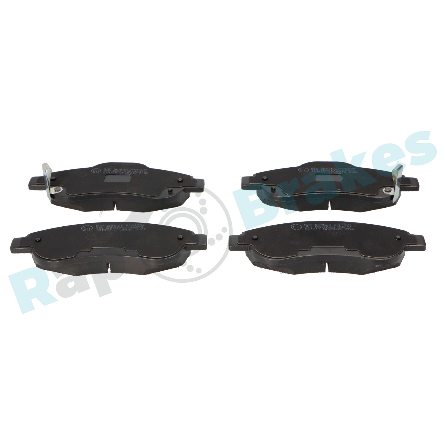 Brake Pad Set, disc brake - R-P1234 RAP BRAKES