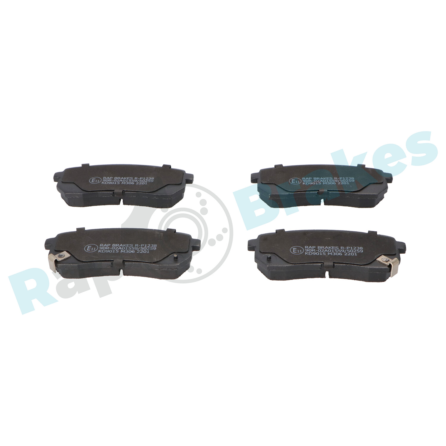 Brake Pad Set, disc brake - R-P1238 RAP BRAKES