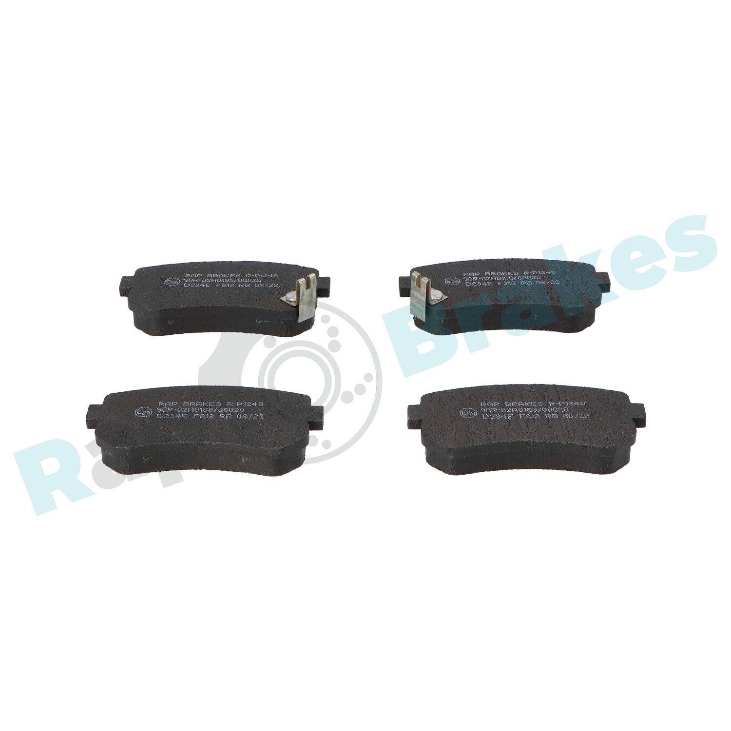 Комплект тормозных колодок, дисковый тормоз - R-P1240 RAP BRAKES