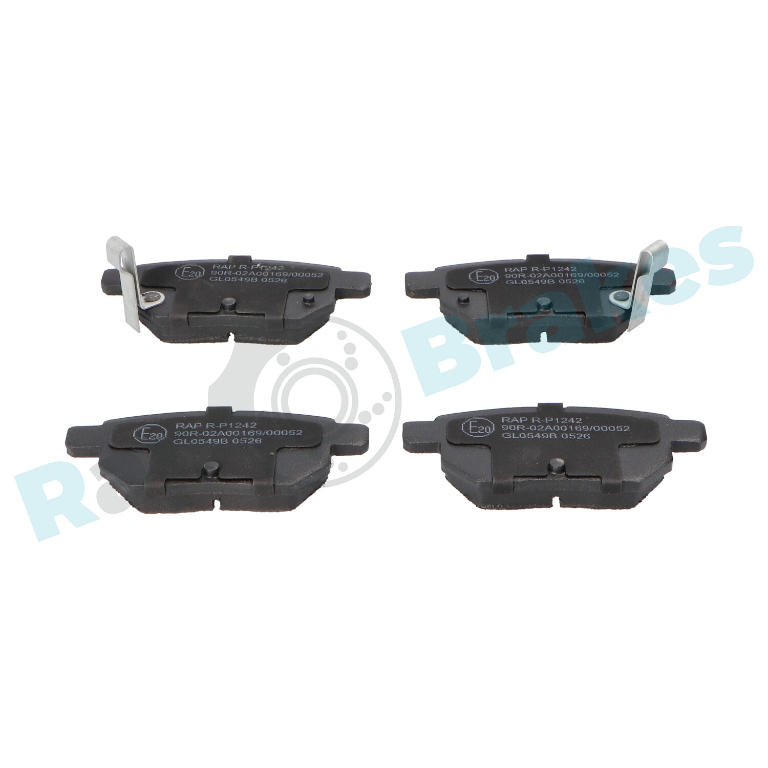 Brake Pad Set, disc brake - R-P1242 RAP BRAKES