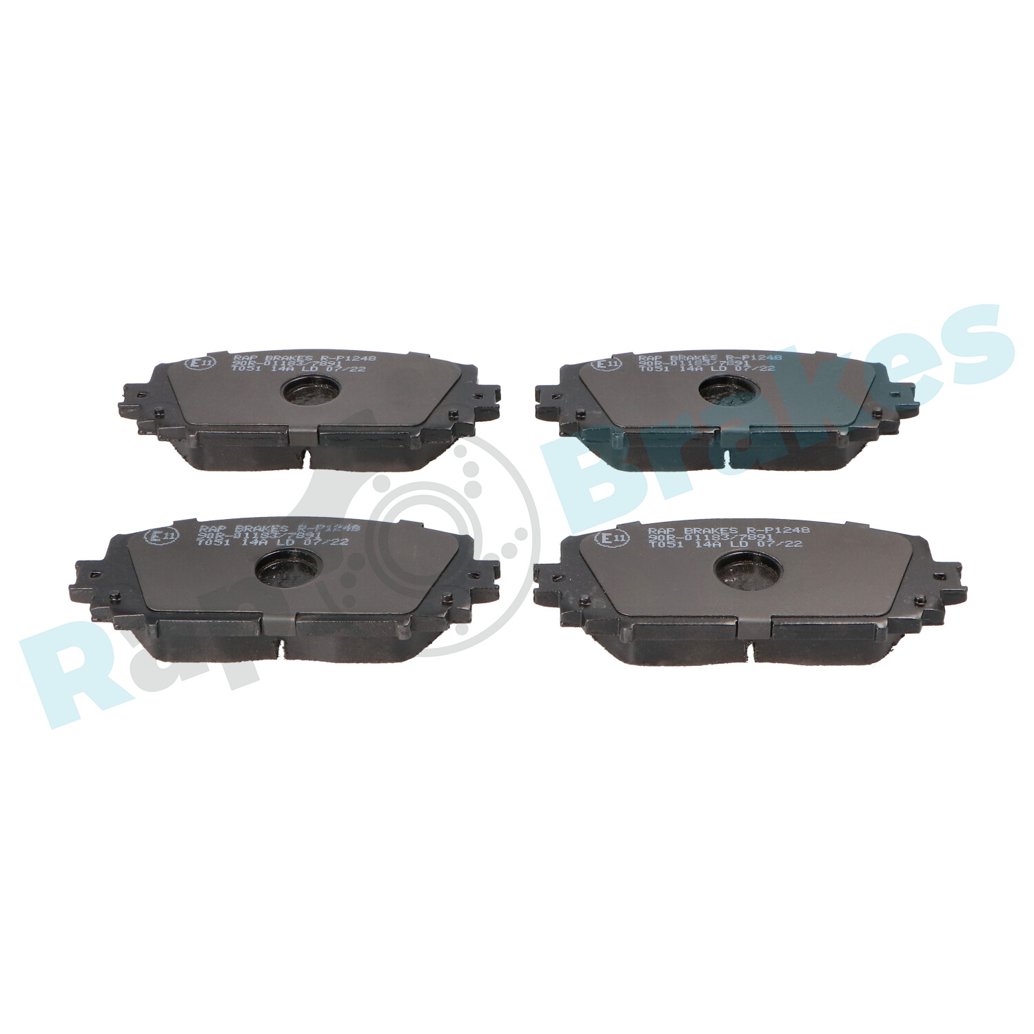 Brake Pad Set, disc brake - R-P1248 RAP BRAKES
