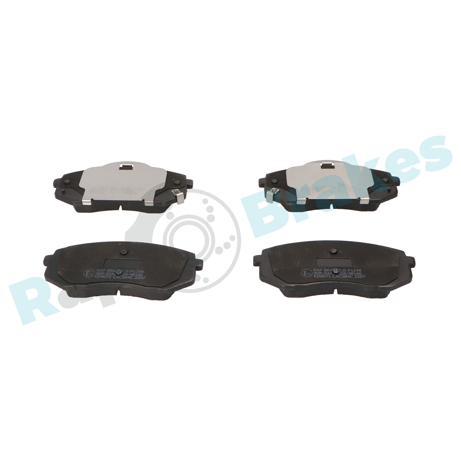 Brake Pad Set, disc brake - R-P1249 RAP BRAKES